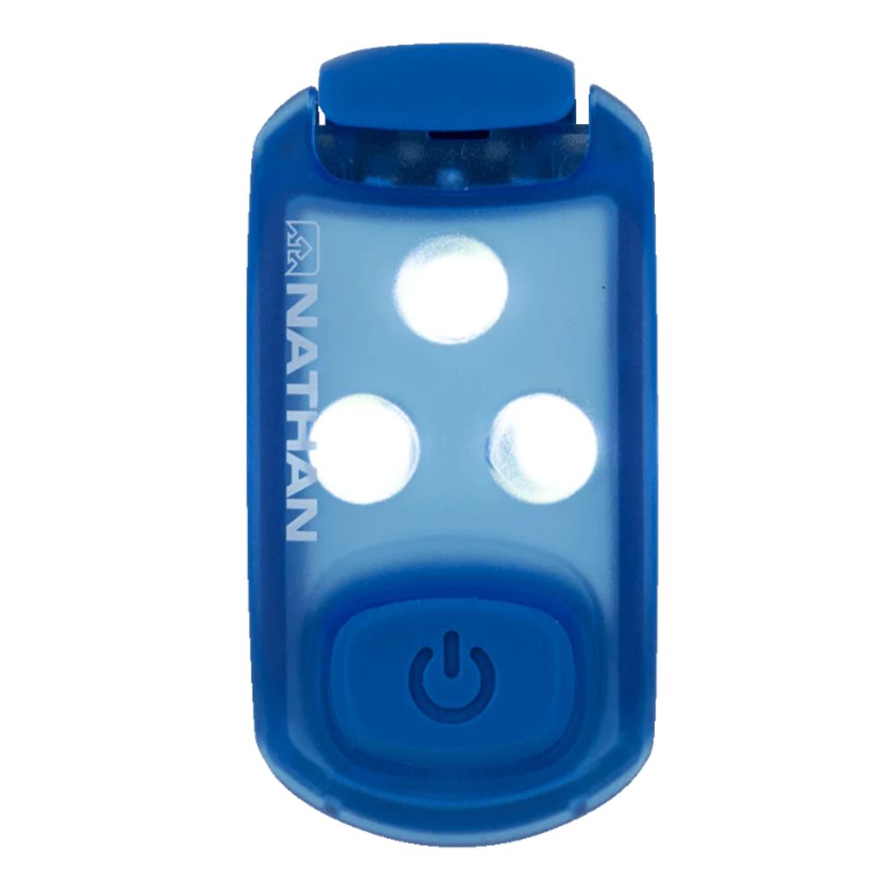 Nathan Strobelight LED Safety Light Clip - High Visibility Strobe Light for Running, Cycling, Walking - Rechargeable & Waterproof Clip-On Light for Night Safety Gear