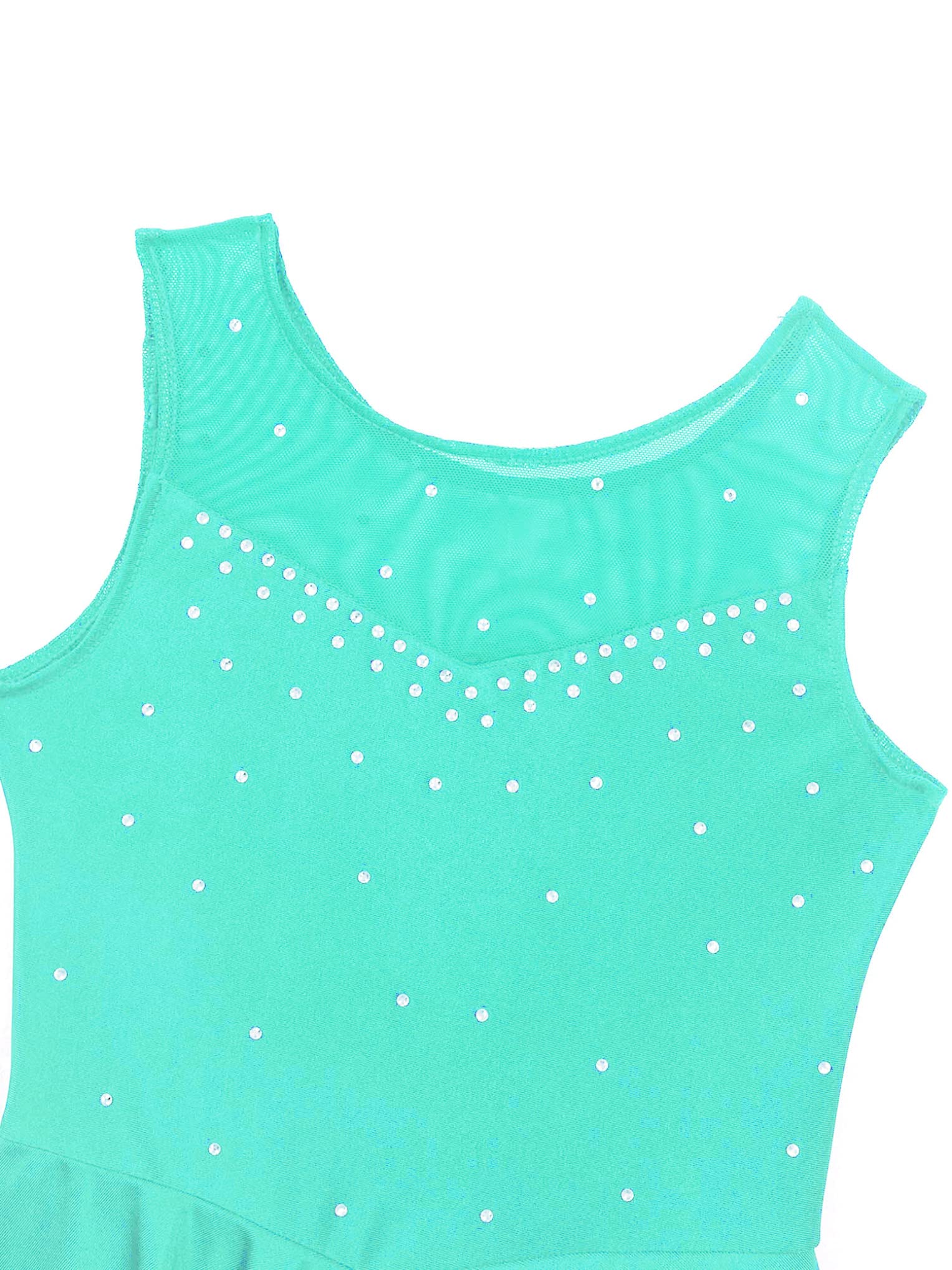 Kids Girls Sparkly Rhinestone Ballet Dance Competition Tutu Dress Figure Ice Skating Athletic Tulle Skirt for Recital Performance Gymnastics Show - Perfect for Dance Recitals, Ice Skating Competitions, Gymnastics Shows & Ballet Performances
