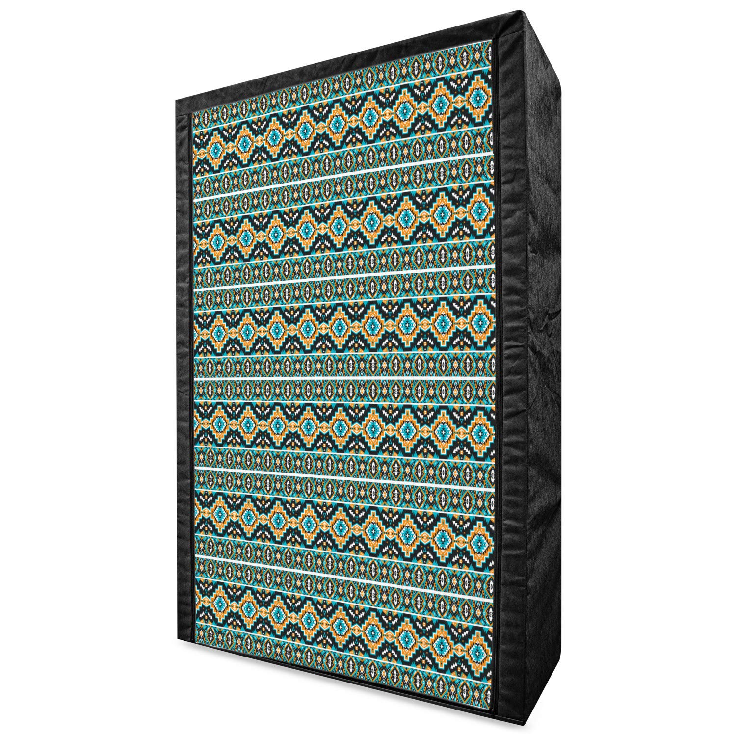 Ambesonne Ethnic Portable Fabric Wardrobe with Indigenous Mexican Motifs - 42.5