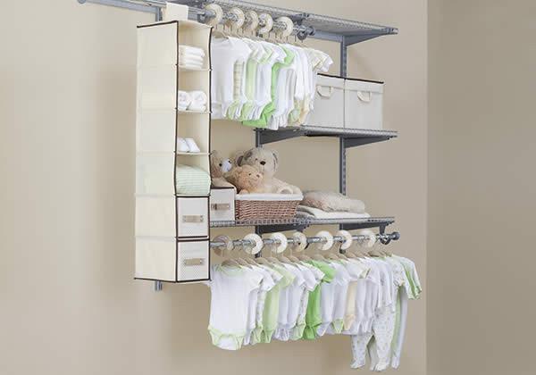 48-Piece Nursery Storage Organizer Set - Baby Clothes, Toys & Essentials Organizer for Nursery, Closet & Playroom Organization