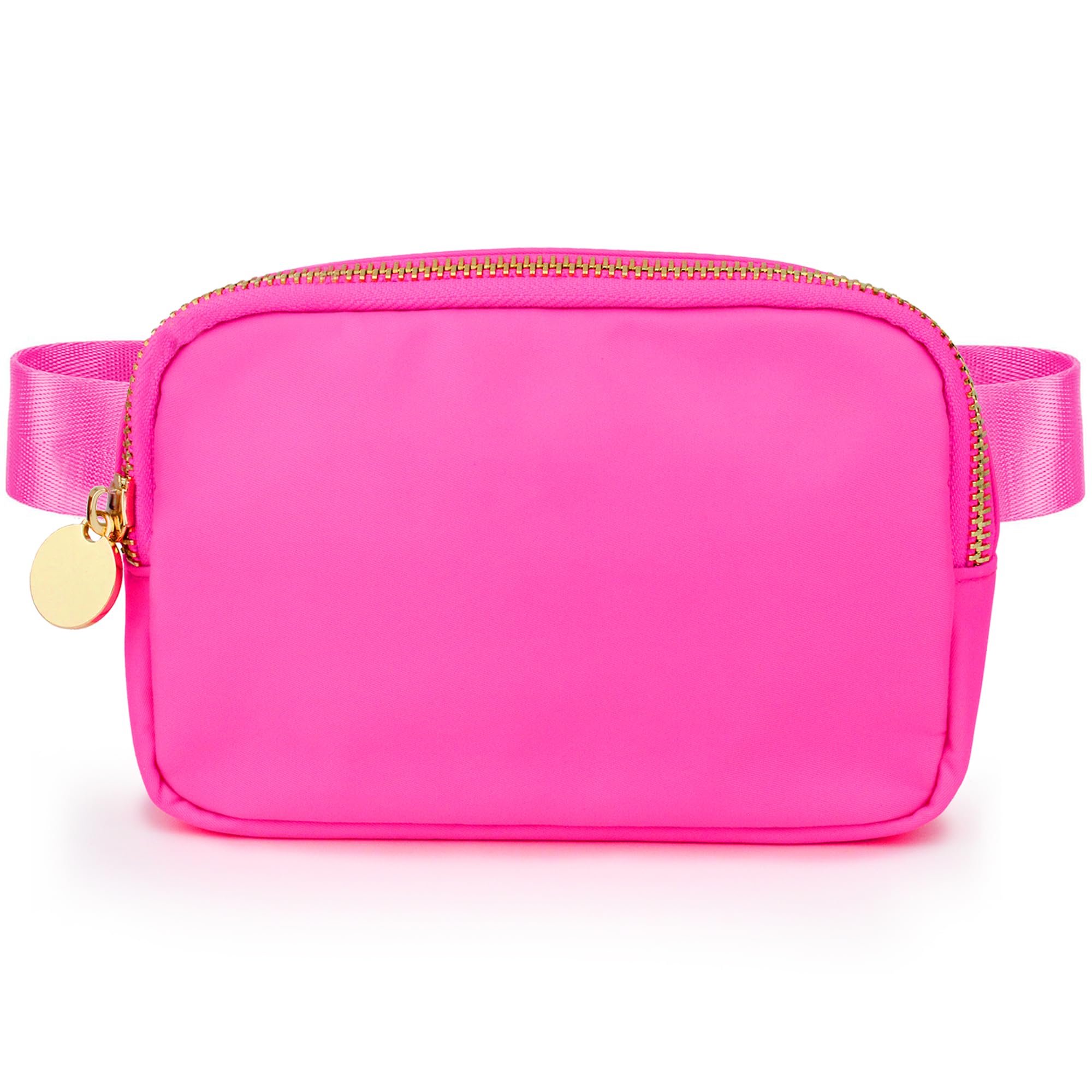 Stylish Hot Pink Belt Bag for Women & Girls - Fashionable Fanny Pack Waist Bag, Crossbody Purse for Everyday Use - Perfect for Travel, Gym, Running, Shopping & Outdoor Activities