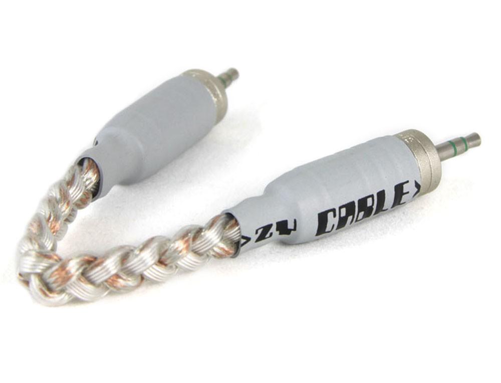 High-Quality ZY HiFi Cable 3.5mm Male to Male Stereo Audio Cable with Noah's Ark & Canare F12 Plug (Silver) - Perfect for Home Audio, Studio Recording & Portable Devices
