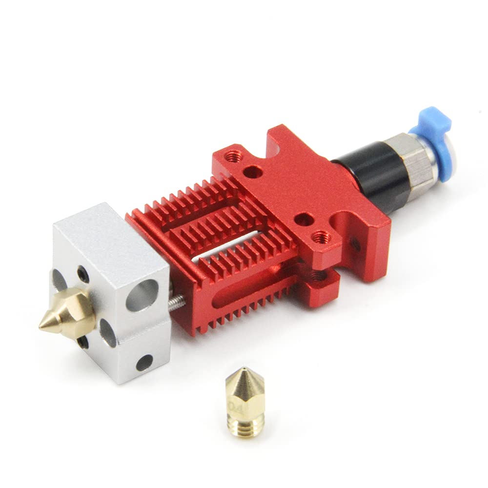 Zeberoxyz CR-6 SE 3D Printer Hotend Kit - All Metal Extruder Assembly with 0.4mm Nozzle - Compatible with Creality CR-6 SE, CR-6 MAX, Ender 3, CR10 3D Printers - Perfect for High-Temperature Filament Printing & DIY 3D Printer Upgrades