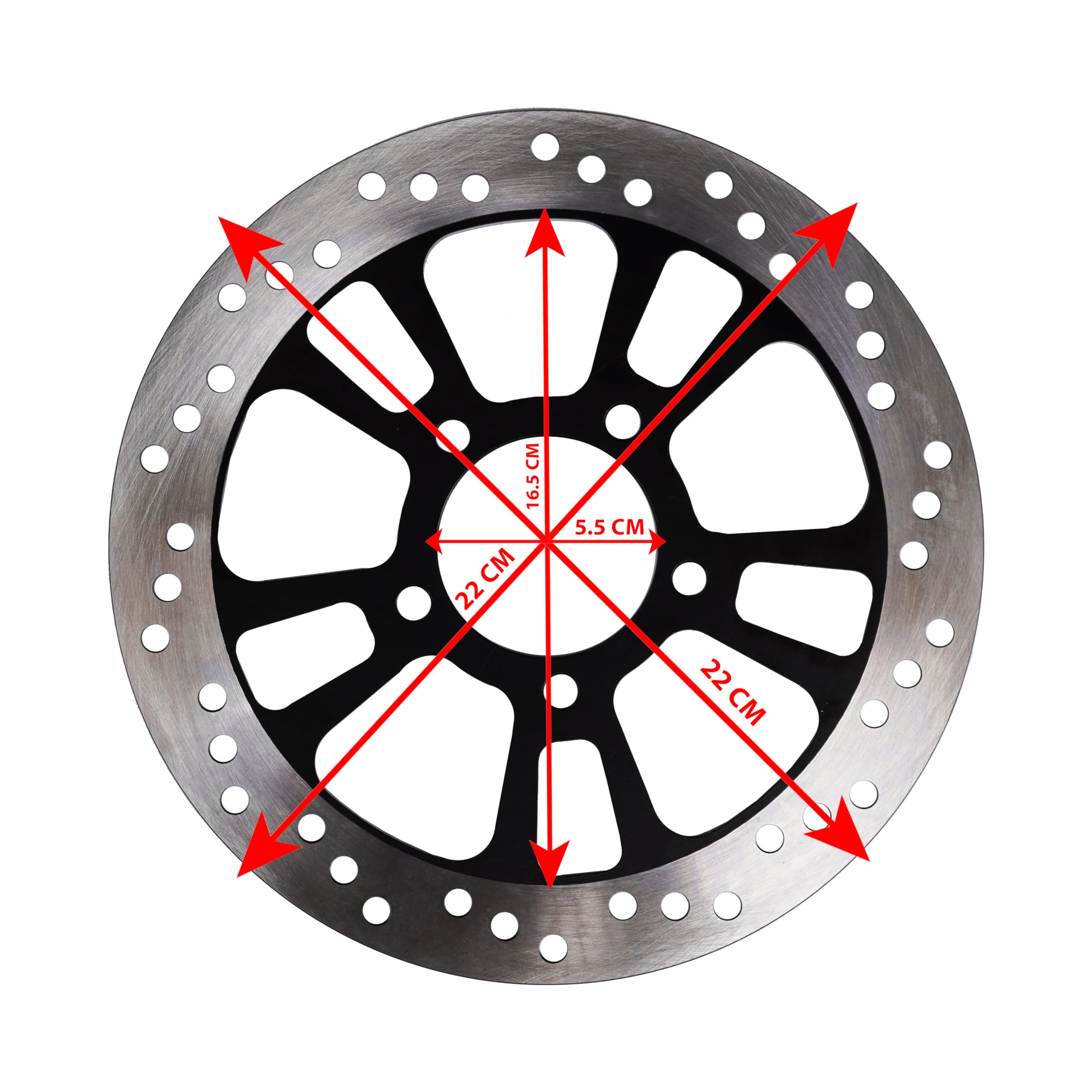 NIKAVI Front Brake Disc and Pads Set - Compatible with Ola Electric Scooter - High Performance Braking System for Safe Riding - Perfect for City Commuting and Daily Use