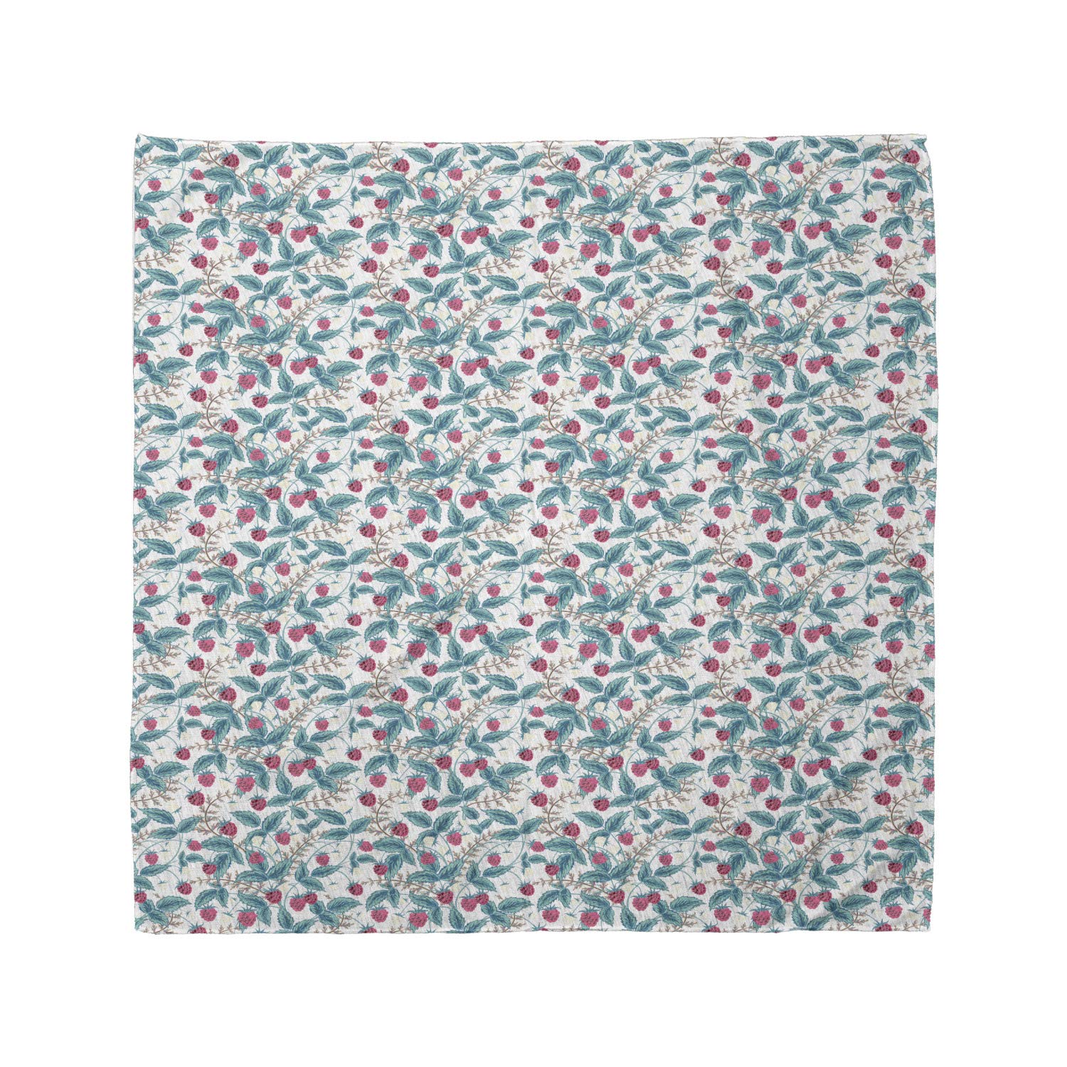 Ambesonne Raspberry Fruit Bandana - Unisex Head & Neck Scarf for Spring & Summer - Perfect for Outdoor Activities, Hiking, and Fashion Accessories