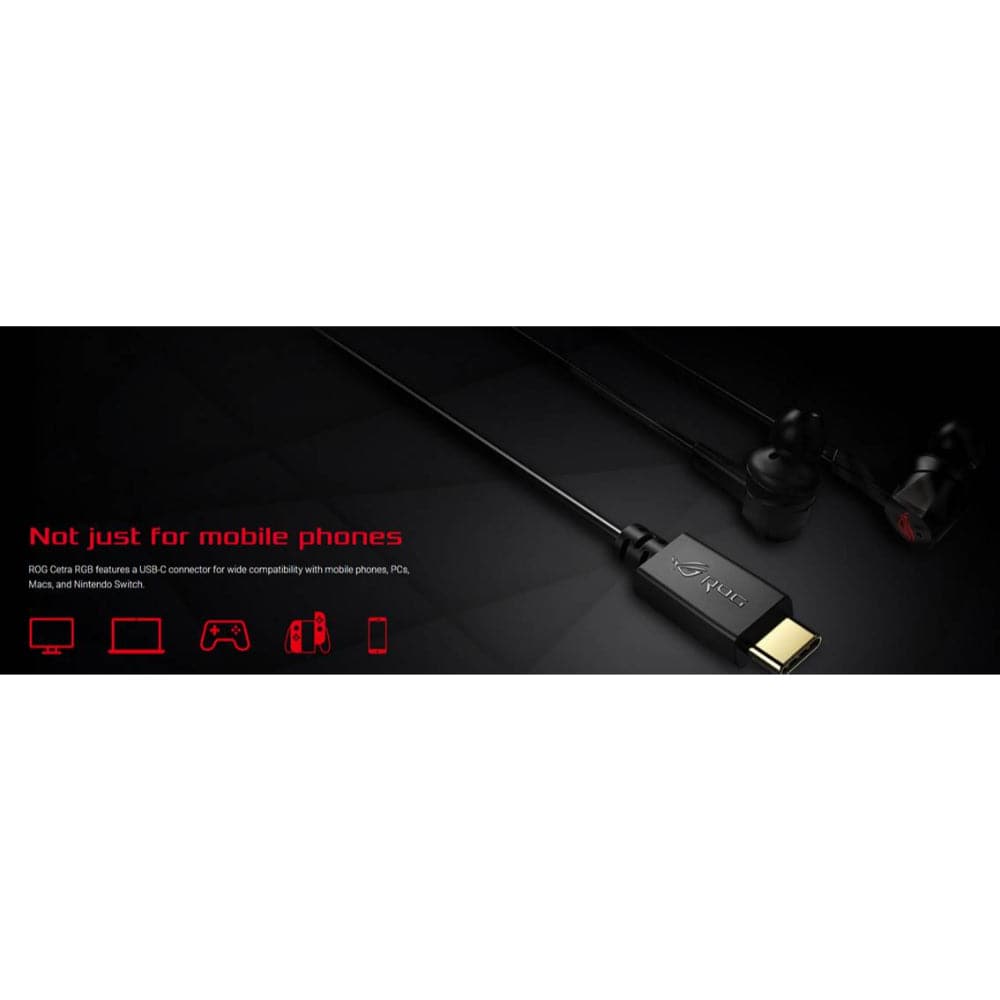 ASUS ROG Cetra RGB Noise Cancelling Gaming Earbuds - Wireless In-Ear Headphones for PC, PS5, Mobile - Perfect for Competitive Gaming & Music Listening