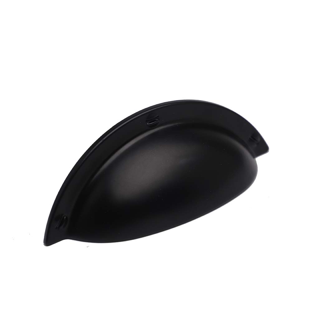 10 Pack HARPOON 2.5 Inch Center Hole Cabinet Handles - Matte Black Drawer Pulls for Kitchen Cabinets, Dressers & Furniture Hardware (Perfect for Home Renovation & DIY Projects)