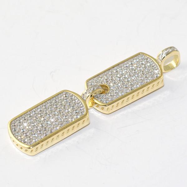 18K Gold Micro Double Dog Tag Necklace Set for Men & Women - Perfect for Layering, Gifts, and Everyday Wear