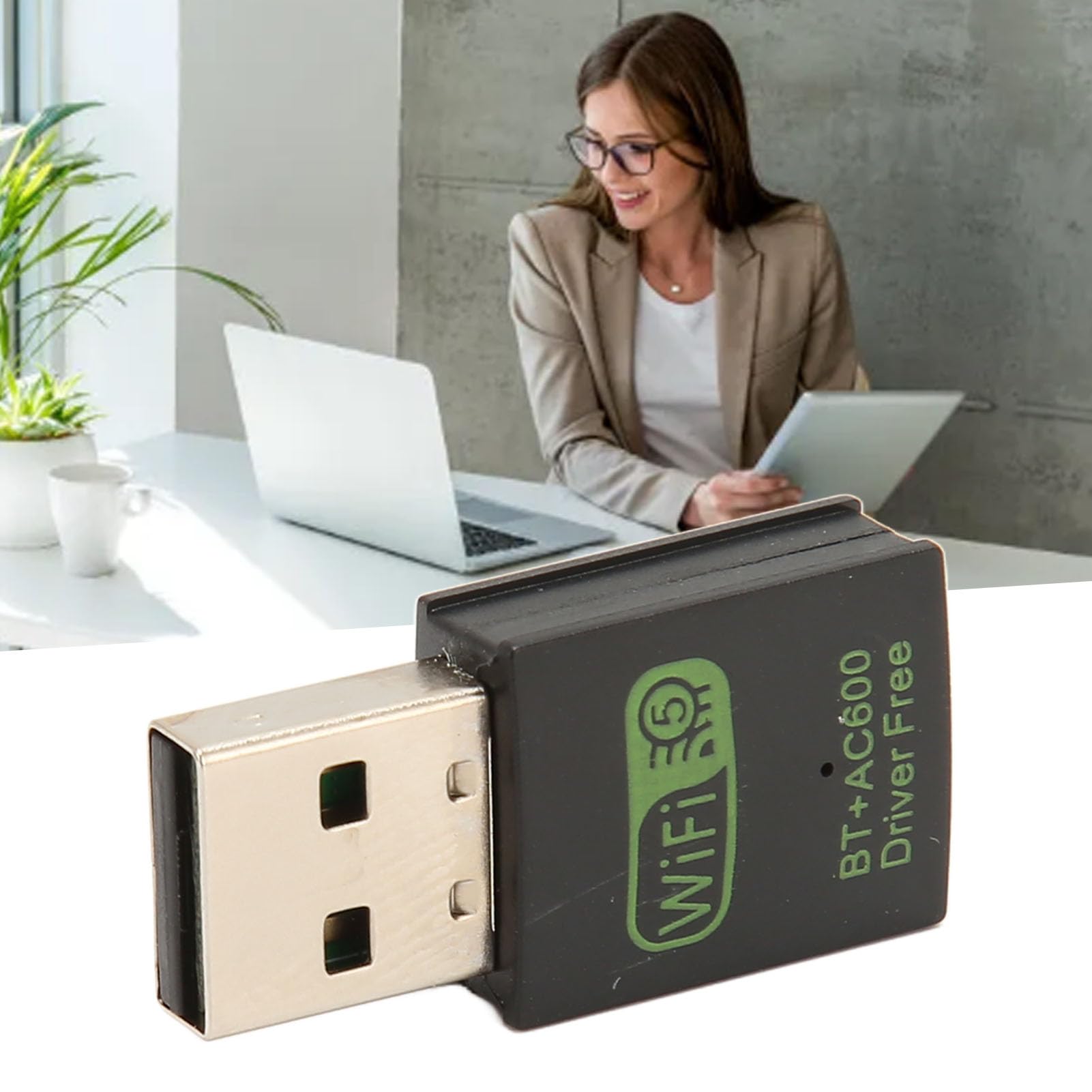 Dual-Band USB WiFi Bluetooth Adapter 5.0 for PC & Laptop - 1200Mbps High Speed Wireless Network Card with Bluetooth 5.0 - Perfect for Gaming, Streaming & Remote Work