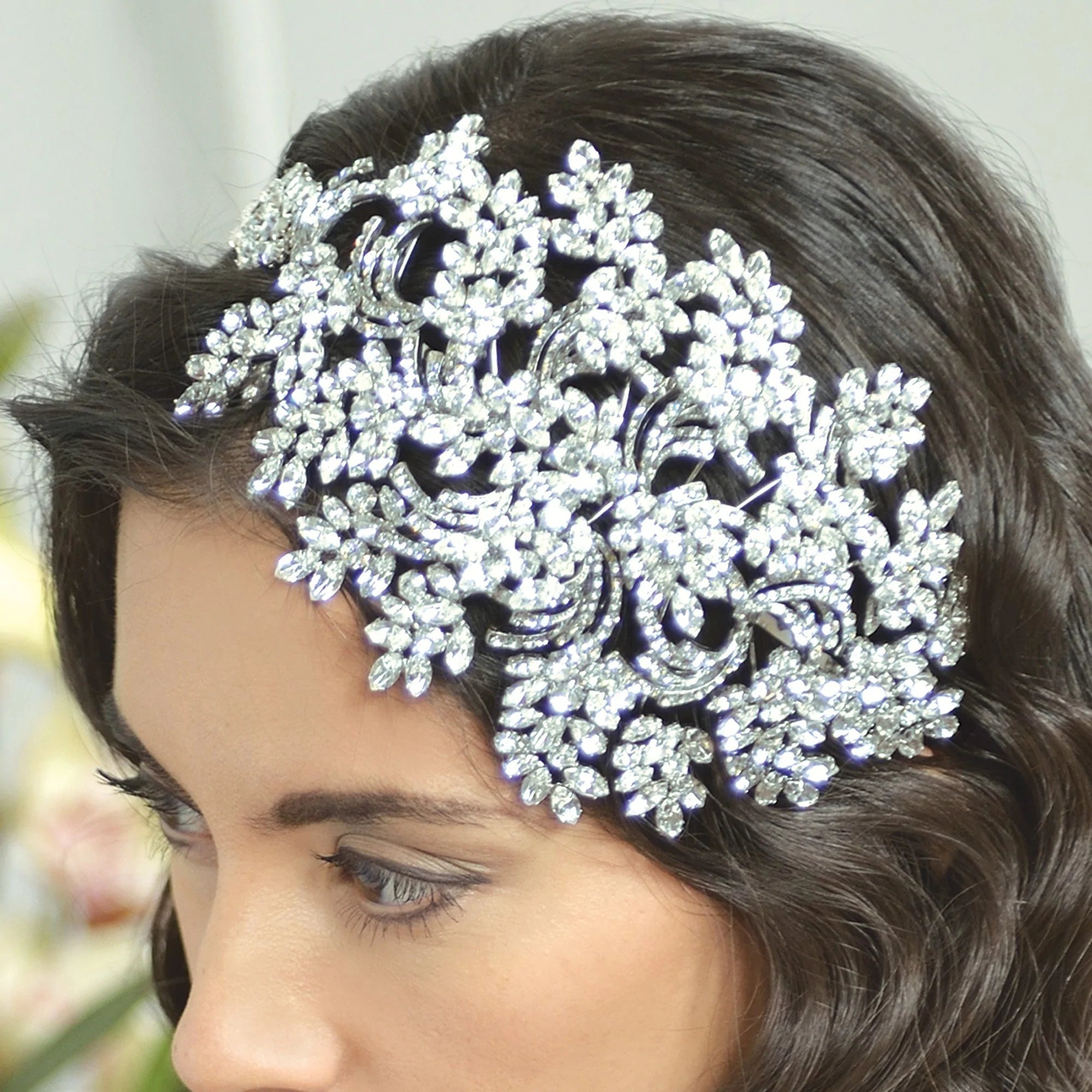 Elegant Bridal Tiara Headpiece with Sparkling Crystals - Perfect for Weddings, Prom & Special Occasions | MAJESTIC