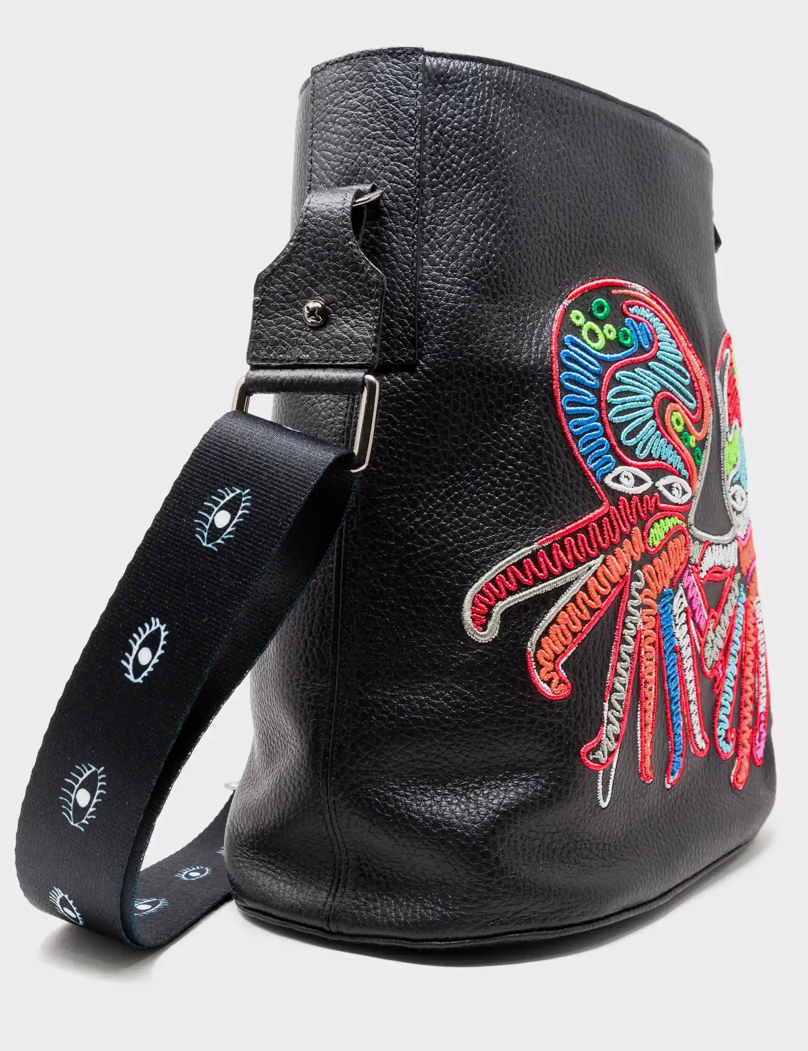 Vincent Genuine Black Leather Shoulder Bag for Men & Women - Premium Quality Crossbody Messenger Bag - Perfect for Work, Travel & Everyday Use | Studio O.C.T.O.