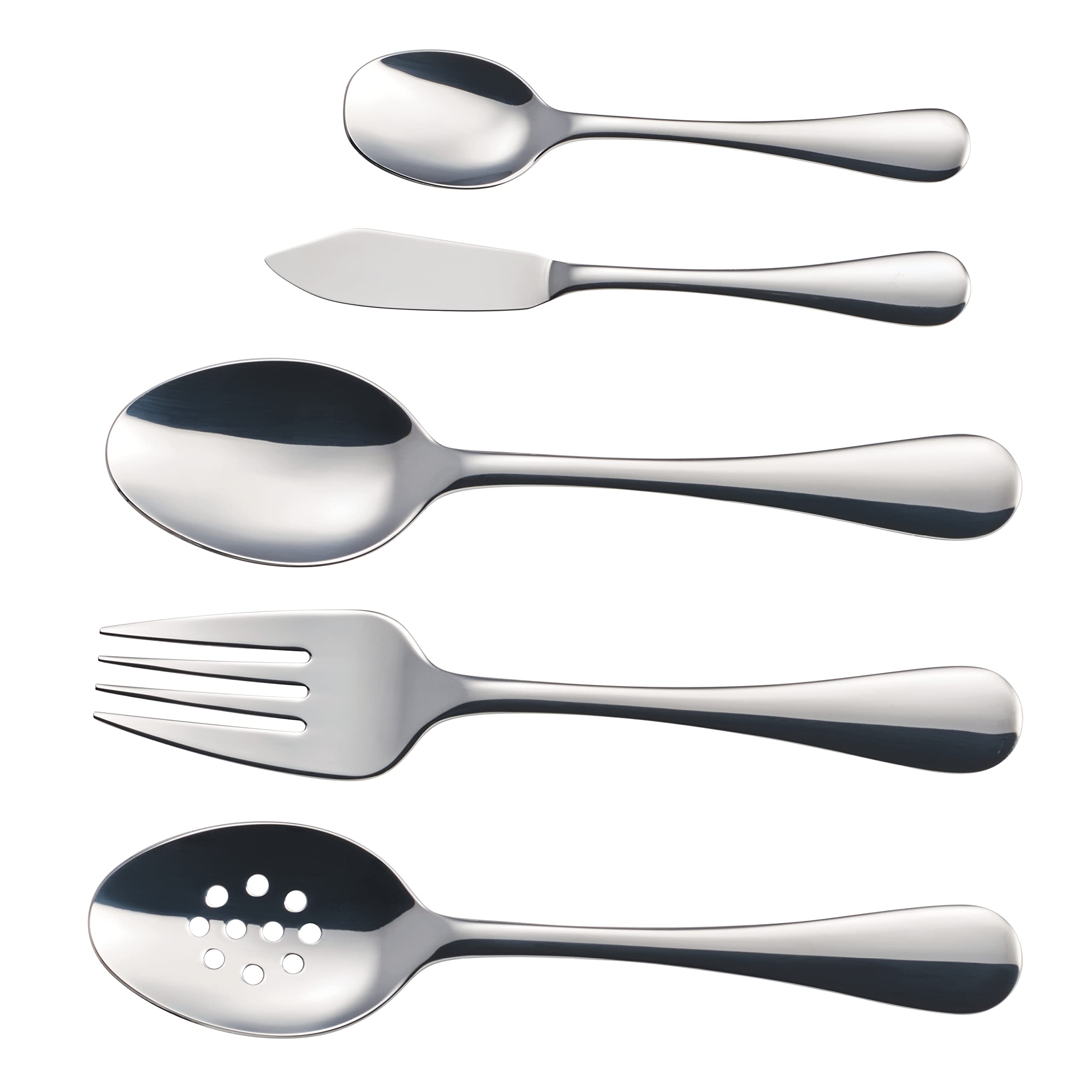 Tramontina 45-Piece Stainless Steel Silverware Set - Complete Flatware Set for 8, Classic Dining Utensils for Everyday Use, Dinner Parties & Formal Occasions