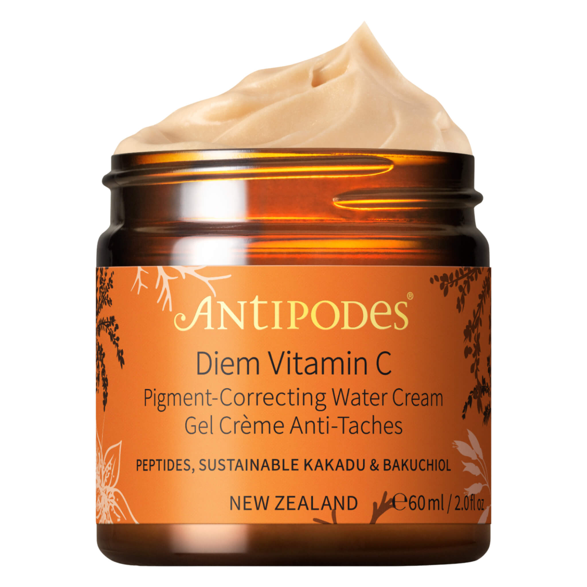 Diem Vitamin C Pigment Correcting Water Cream - Brightening & Hydrating Face Moisturizer for Dark Spots & Uneven Skin Tone | Perfect for Daily Skincare Routine & Nighttime Use