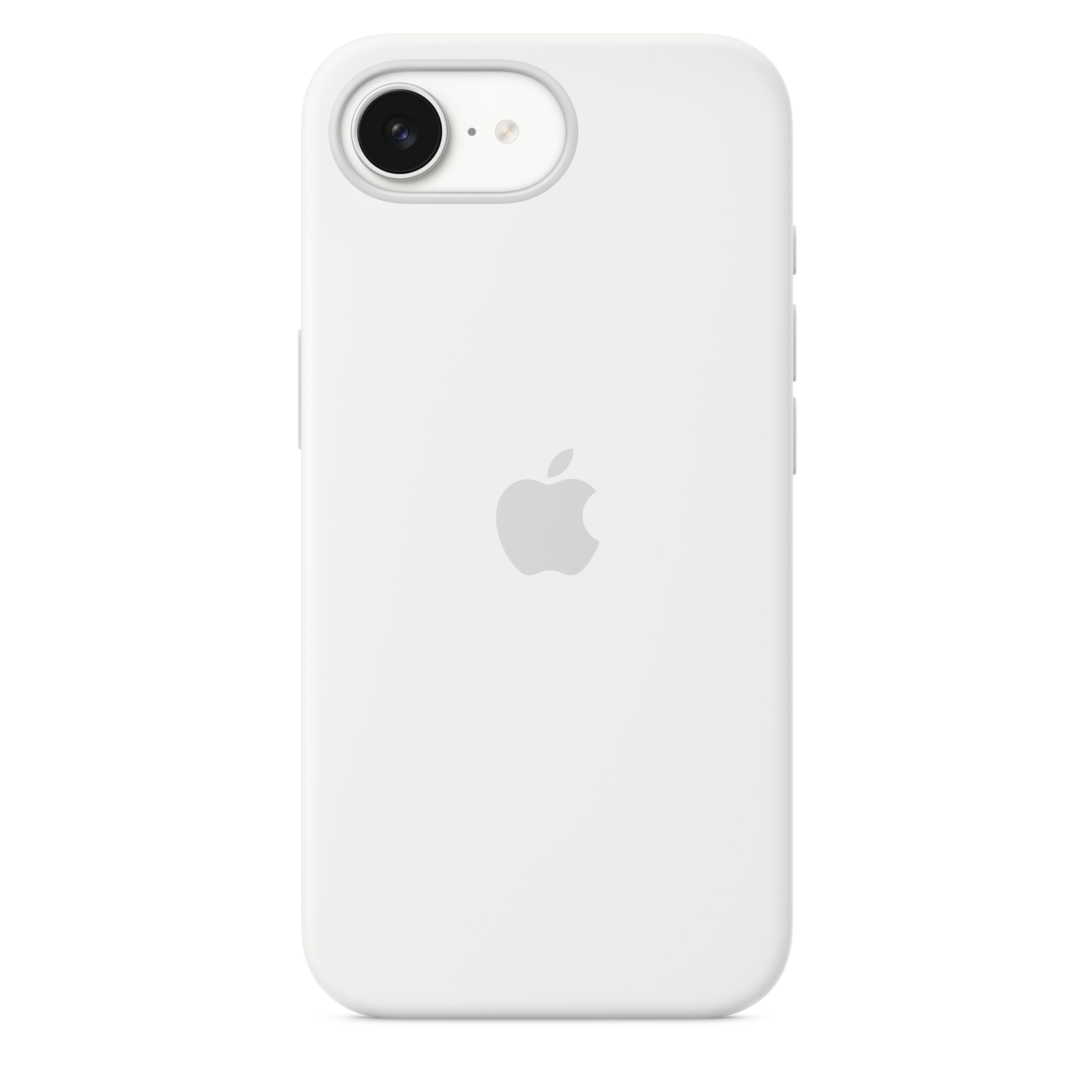 Premium Silicone Case for iPhone 16e - Slim Fit Shockproof Protective Cover - White - Perfect for Everyday Use, Work & Travel