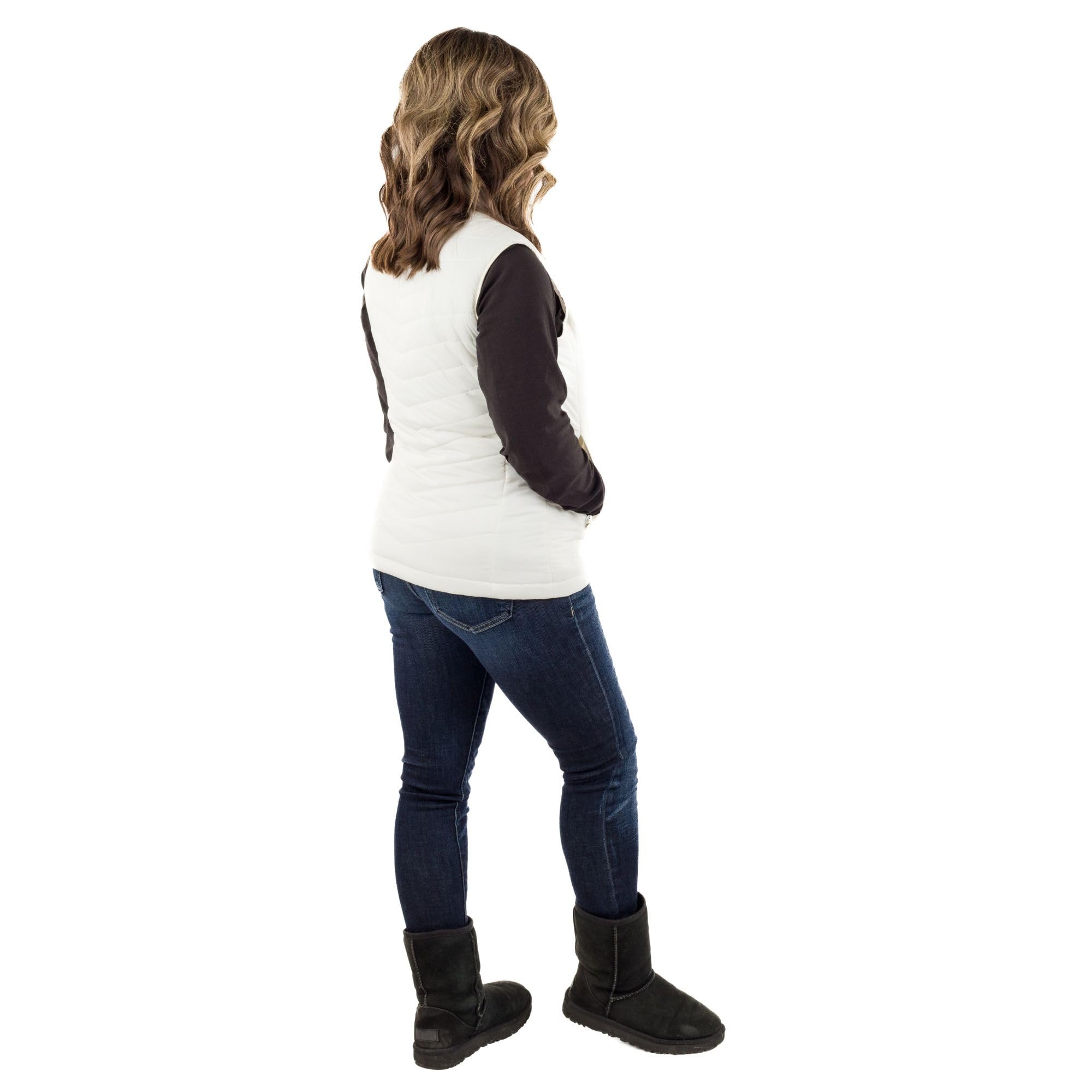 Dune Women's Heated Vest with Rechargeable Battery - 10 Hours Heating Time | USB Charger Included | Machine Washable | Perfect for Outdoor Activities, Winter Sports & Cold Weather