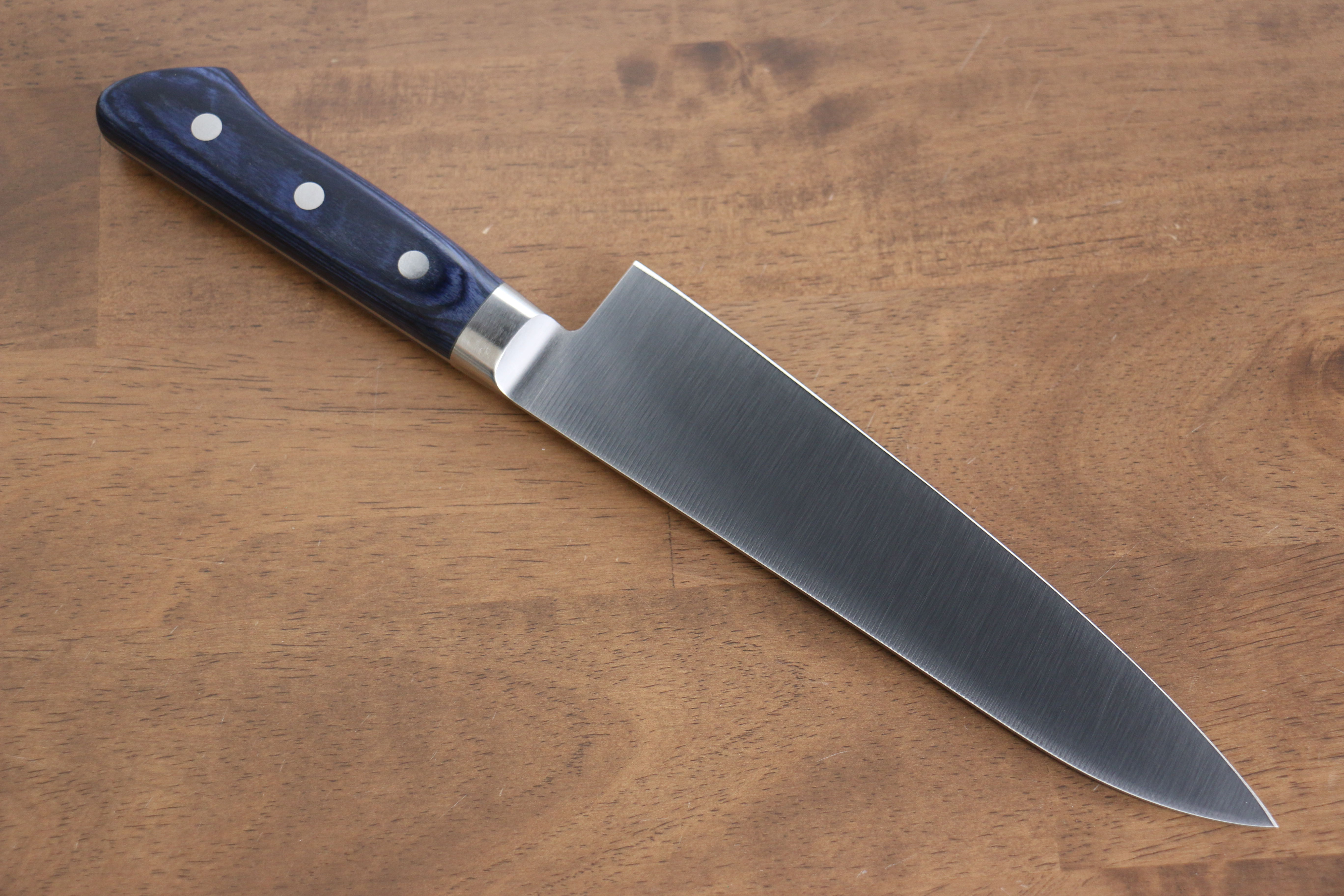 Premium Seisuke Seiten Molybdenum Gyuto Knife 180mm - Japanese Chef's Knife with Blue Pakka Wood Handle - Perfect for Sushi, Meat Cutting & Professional Kitchen Use