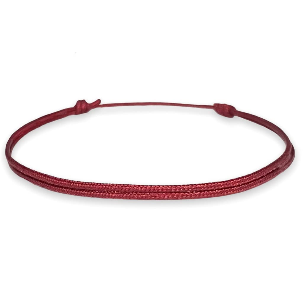 Adjustable Nylon Cord Bracelet - Colorful Waterproof Unisex Bracelet for Men & Women | Boho Surfer Anklet for Beach, Travel & Outdoor Activities