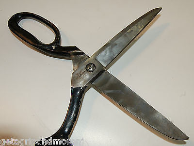 Compton Industrial Extra Large Heavy Duty Scissors - Professional Grade Cutting Tool for Fabric, Leather, Cardboard & More | Perfect for Crafting, DIY Projects & Industrial Use