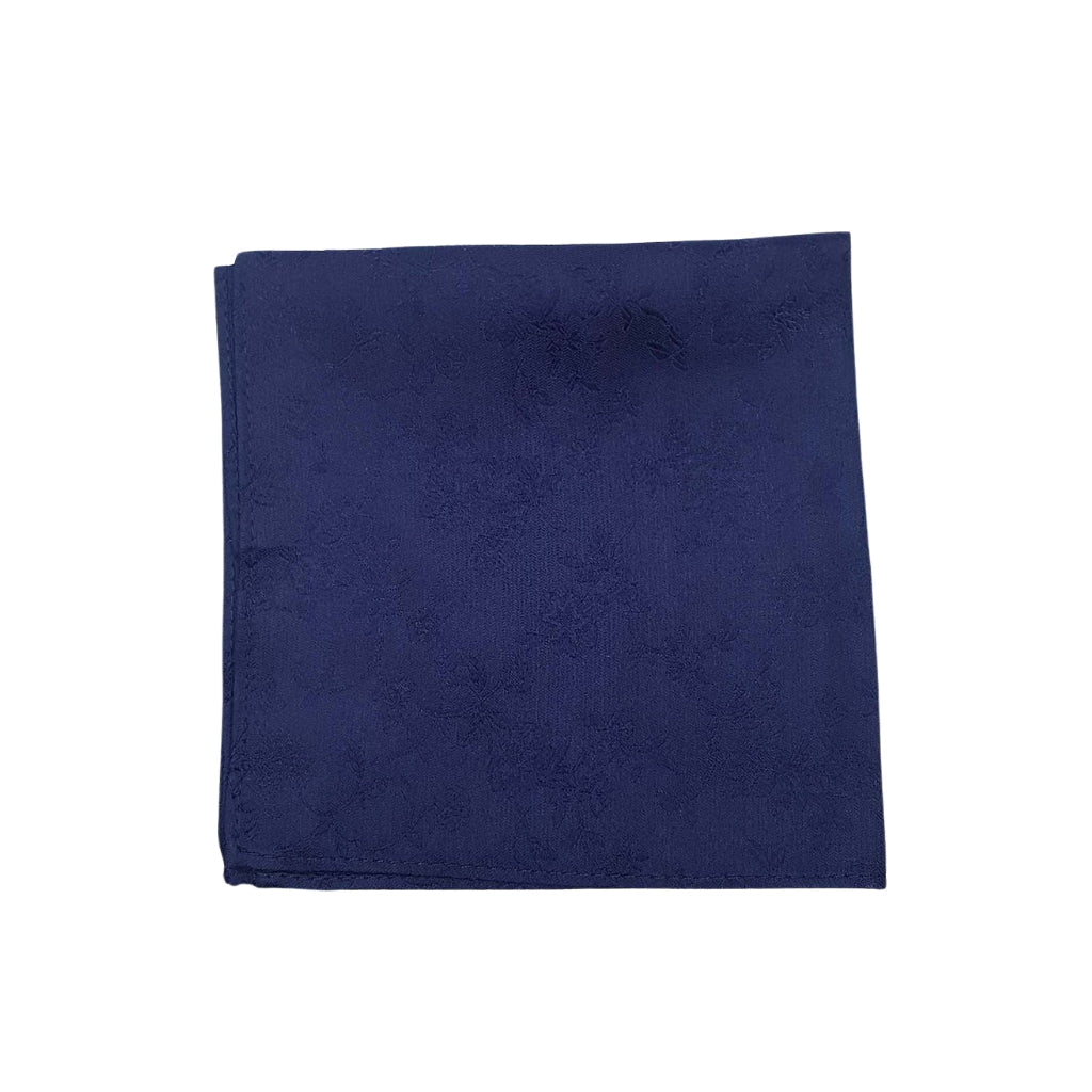 ABELARD Navy Paisley Pocket Square - Elegant Silk Accessory for Weddings, Business & Formal Events