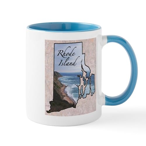 White/Blue Inside - Rhode Island Mugs