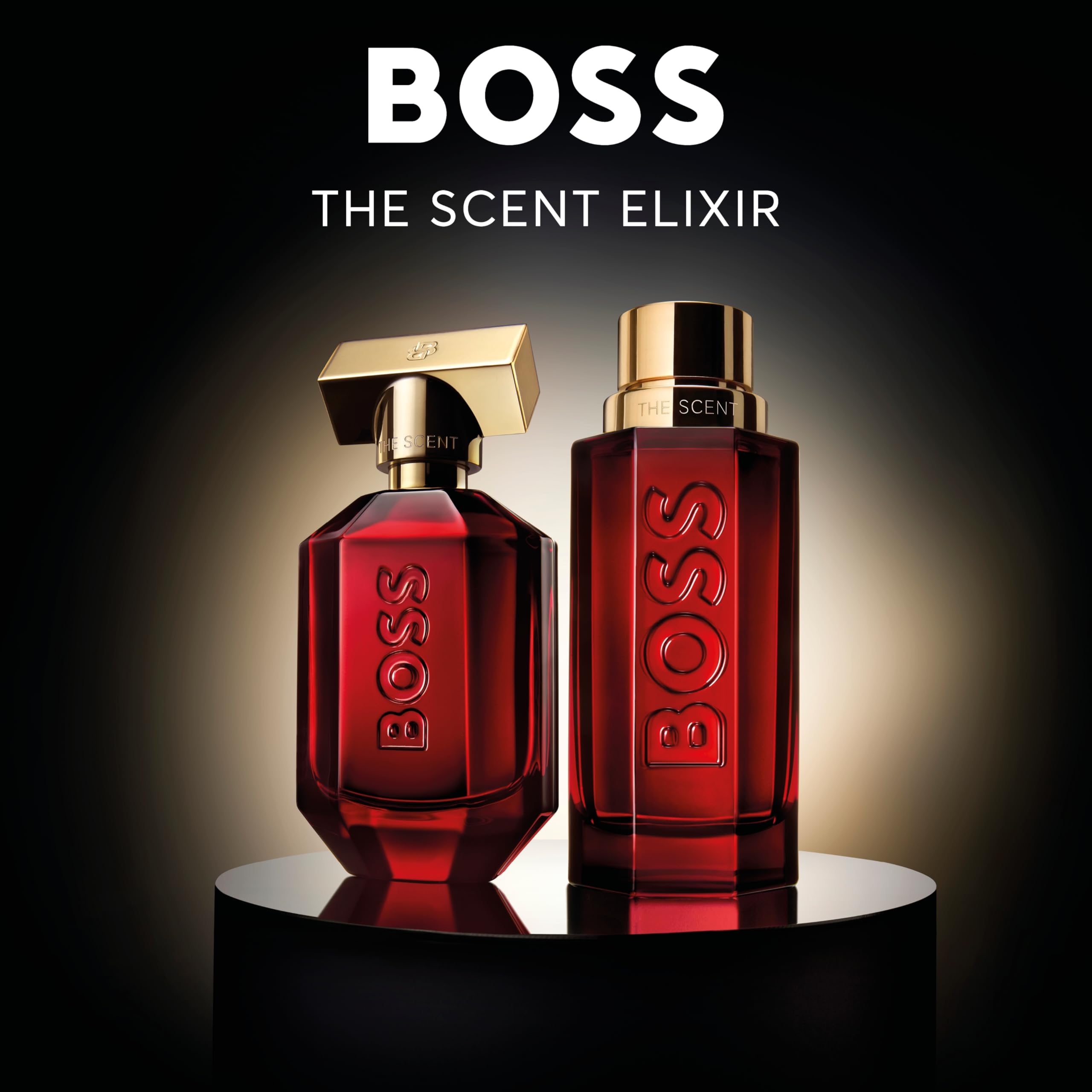 Hugo Boss The Scent Elixir for Men - Amber Cologne with Pimento, Lavandin & Sandalwood Notes - Long Lasting Fragrance - Perfect for Date Night, Office & Special Occasions