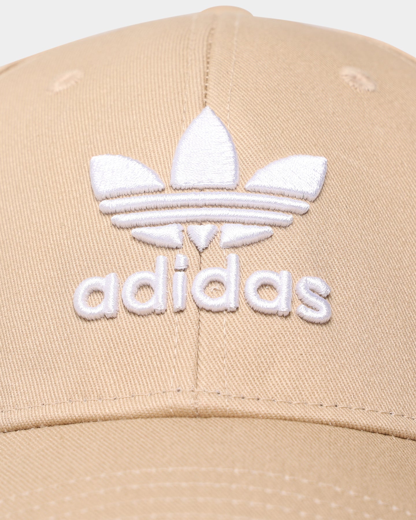Adidas Baseball Cap Classic Trefoil Strapback Hat for Men & Women - Beige Casual Adjustable Snapback for Sports, Outdoor & Streetwear Fashion