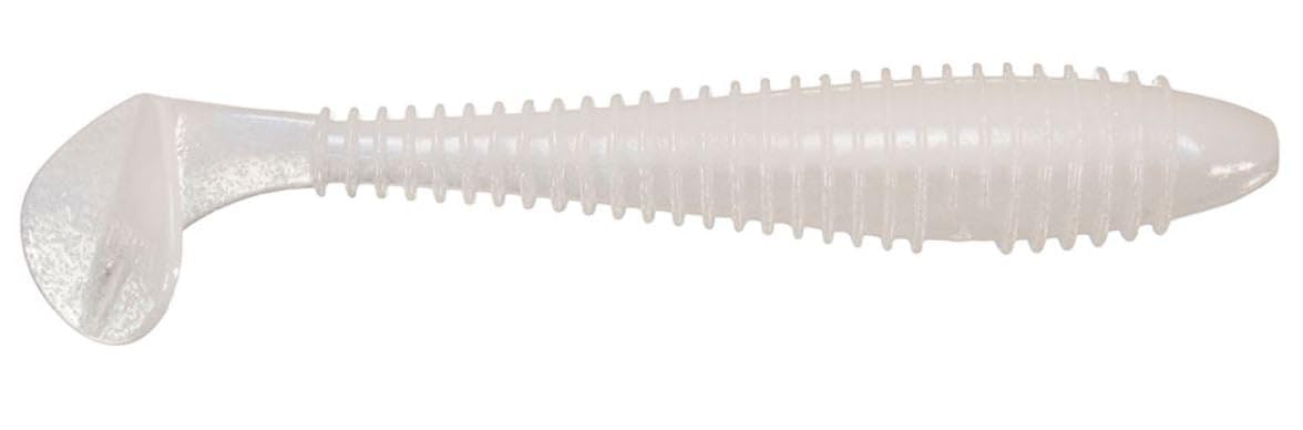 Keitech FS28458 Fat Swing Impact French Pearl Soft Bait - 2.8 Inch Fishing Lure for Bass, Trout & Walleye | Perfect for Freshwater & Saltwater Fishing