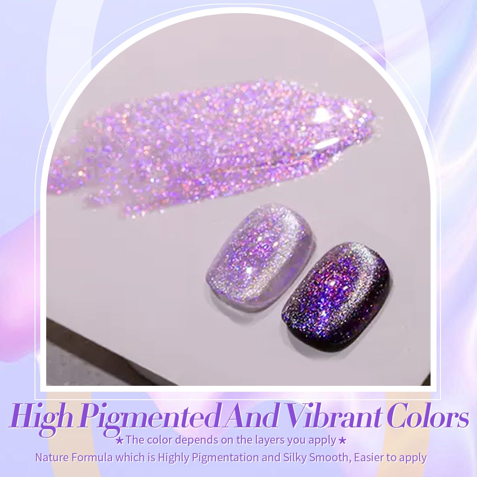 Purple Auroras Cat Magnetic Gel - 15ml Nail Polish for Pets | Perfect for Cat Grooming & Nail Care at Home