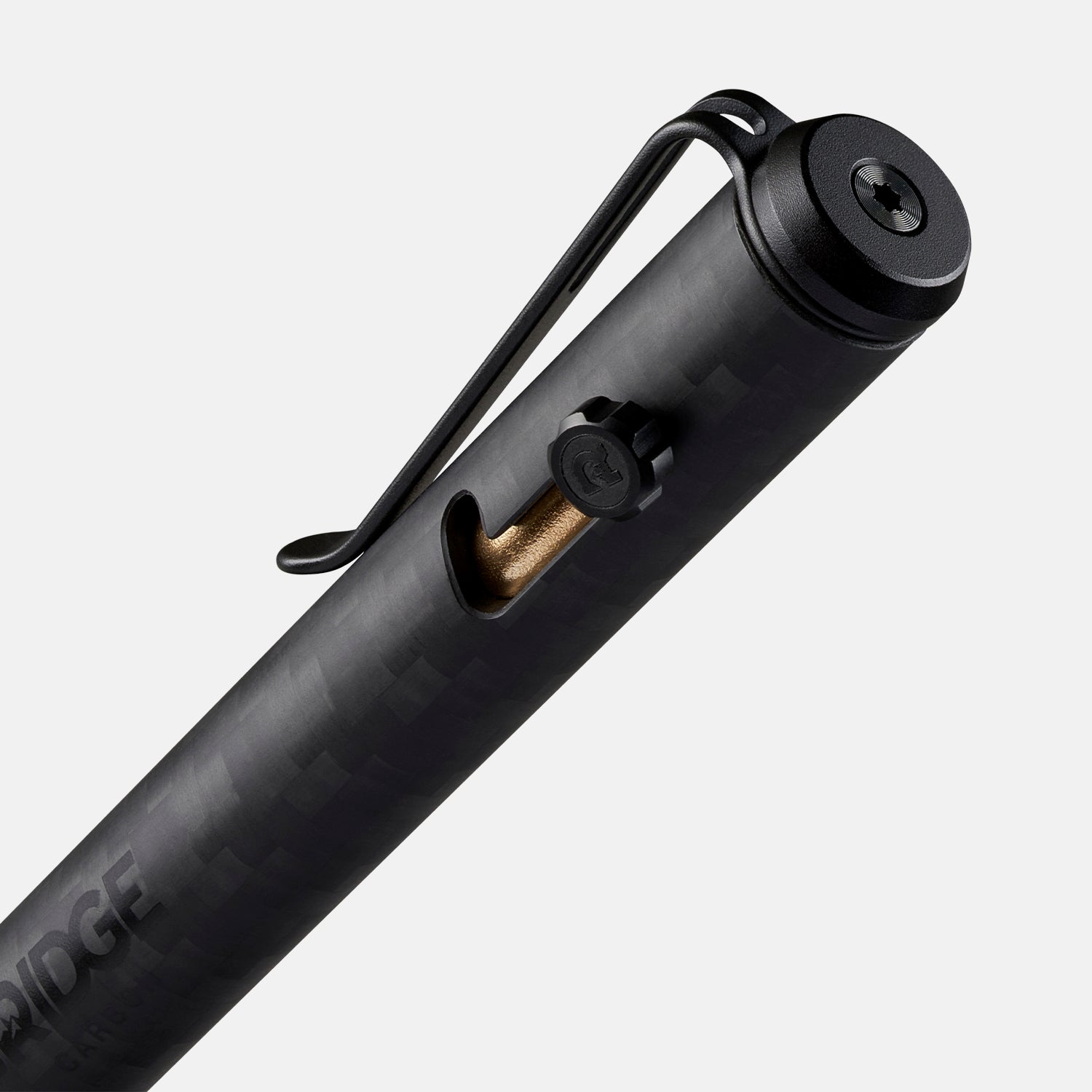 Premium Ridge Bolt Action Pen - 3K Carbon Fiber Tactical EDC Pen for Outdoor, Office & Everyday Use