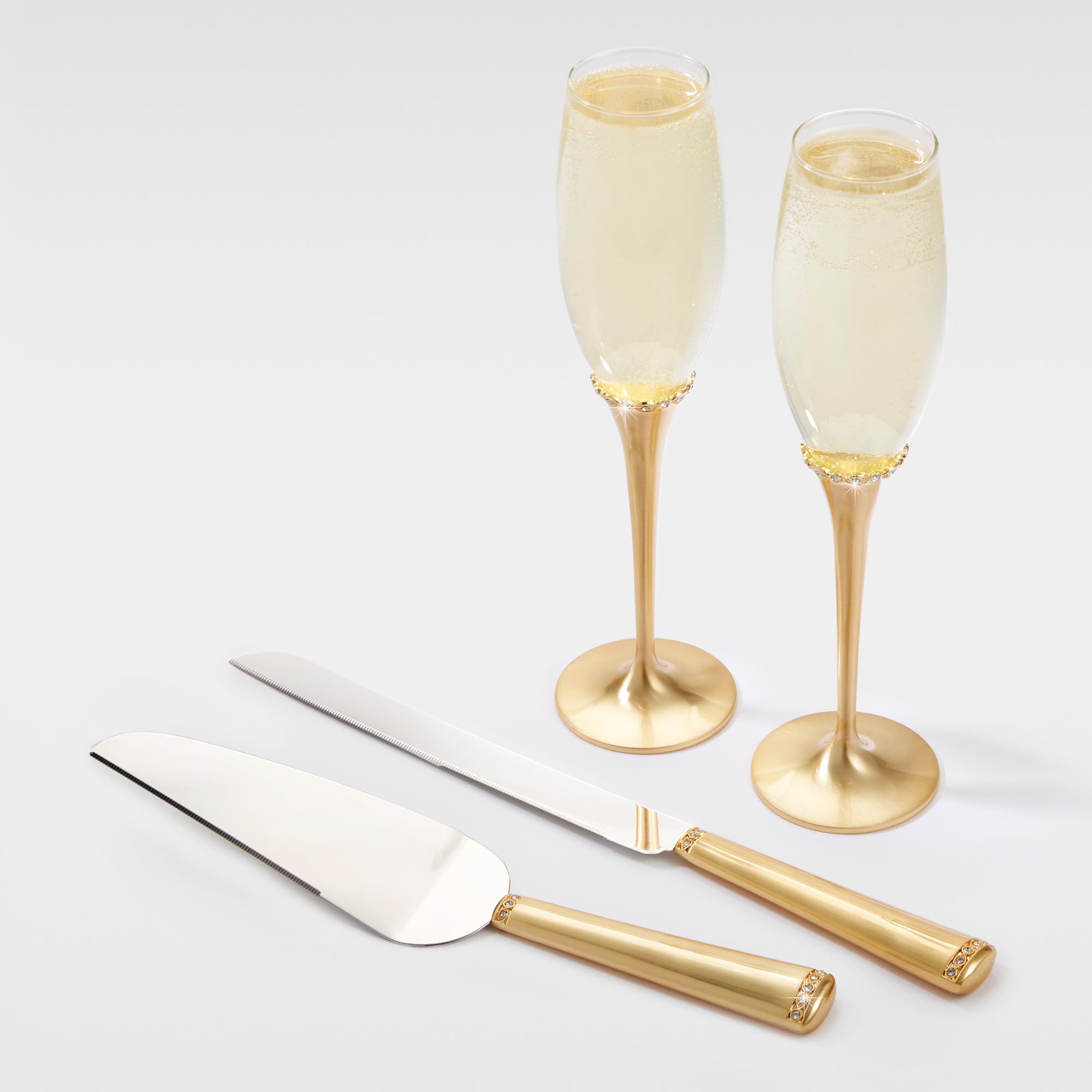 Personalized Princess Gold Tone Cake Server Set - Free Customization | Elegant Wedding, Birthday & Anniversary Gift for Women | Perfect for Special Occasions & Cake Cutting Ceremonies