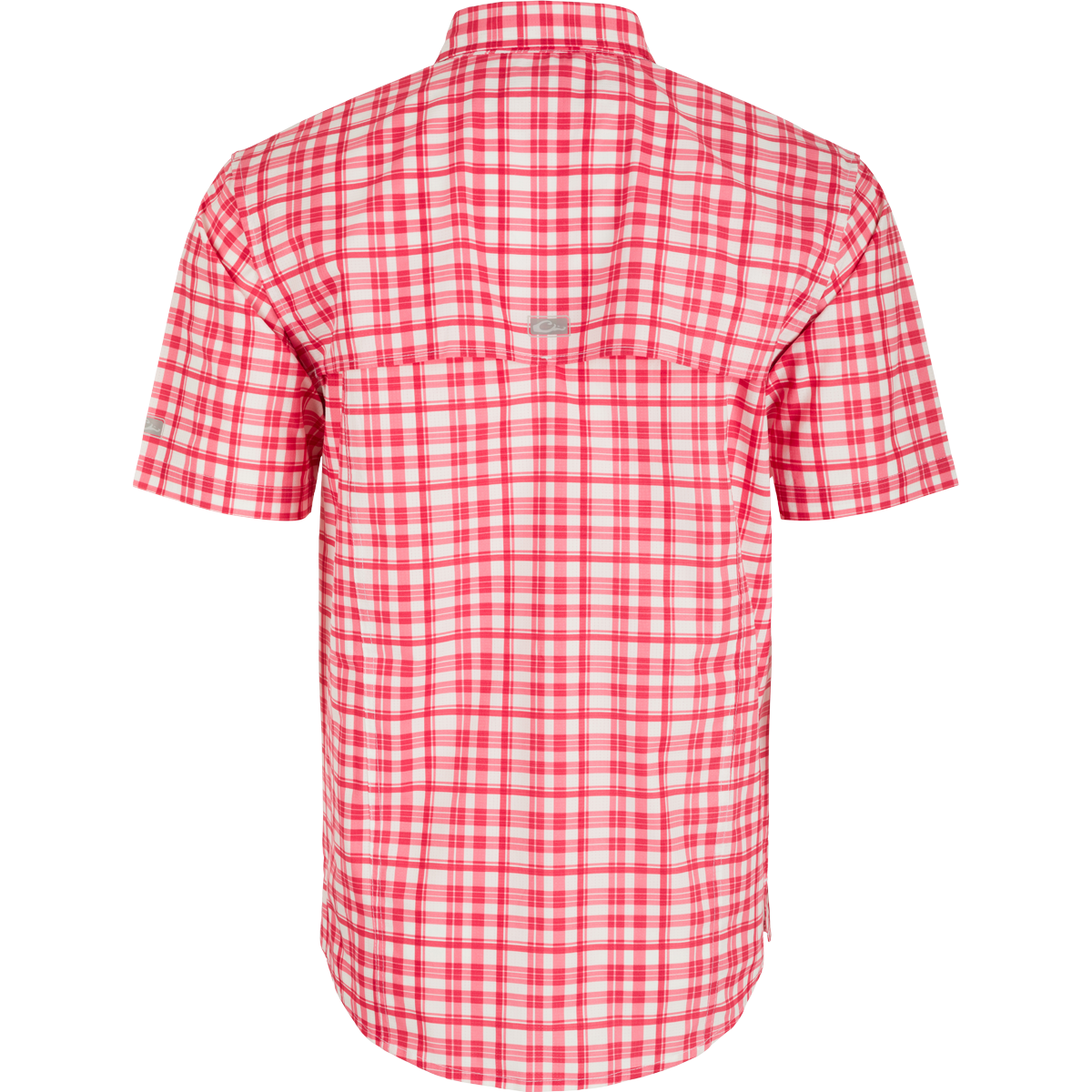 Ole Miss Hunter Creek Windowpane Plaid Short Sleeve Shirt for Men - Casual Button Down Shirt for Summer, Outdoor Activities & College Events