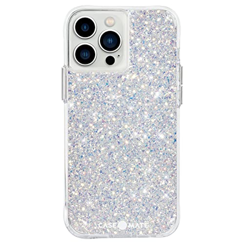 Case Mate Clear Twinkle MagSafe Compatible iPhone 13 Pro Max Case with Sparkling Stardust Design - Perfect for Everyday Protection & Wireless Charging