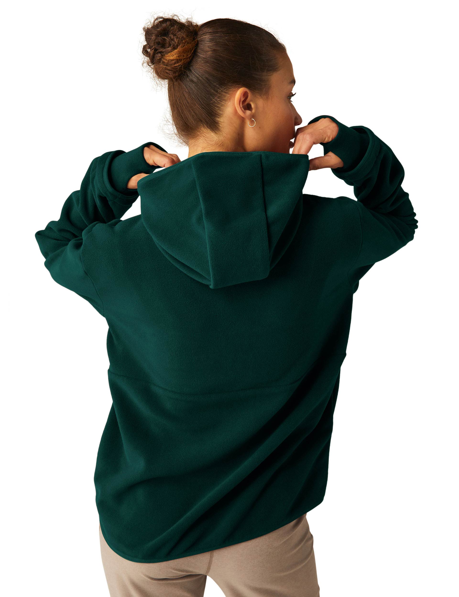 Urban Explorer Half Zip Pullover - Dark Spruce Green | Lightweight Fleece Jacket for Hiking & Outdoor Adventures