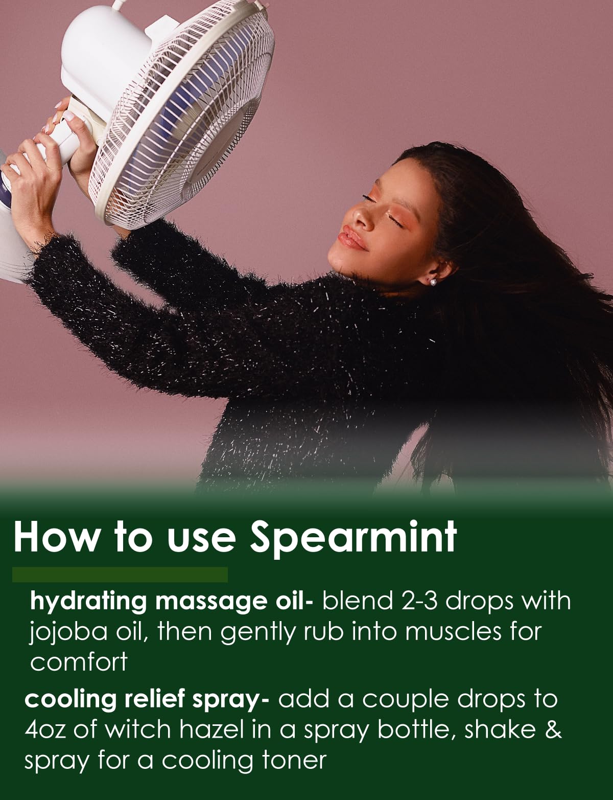 100% Pure Spearmint Essential Oil - 32 fl oz (946ml) - Therapeutic Grade, Natural Aromatherapy Oil in Aluminum Bottle - Perfect for Diffusers, Massage & DIY Skincare - Greenhealth Brand