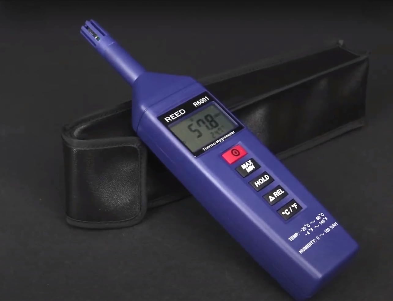 REED Instruments R6001 Digital Thermo-Hygrometer - Accurate Temperature & Humidity Monitor for Home, Office, and Industrial Use