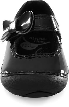 Stride Rite Makayla Soft Motion Baby Shoes - Black | Comfortable First Walkers for Infants & Toddlers | Perfect for Everyday Wear & Special Occasions