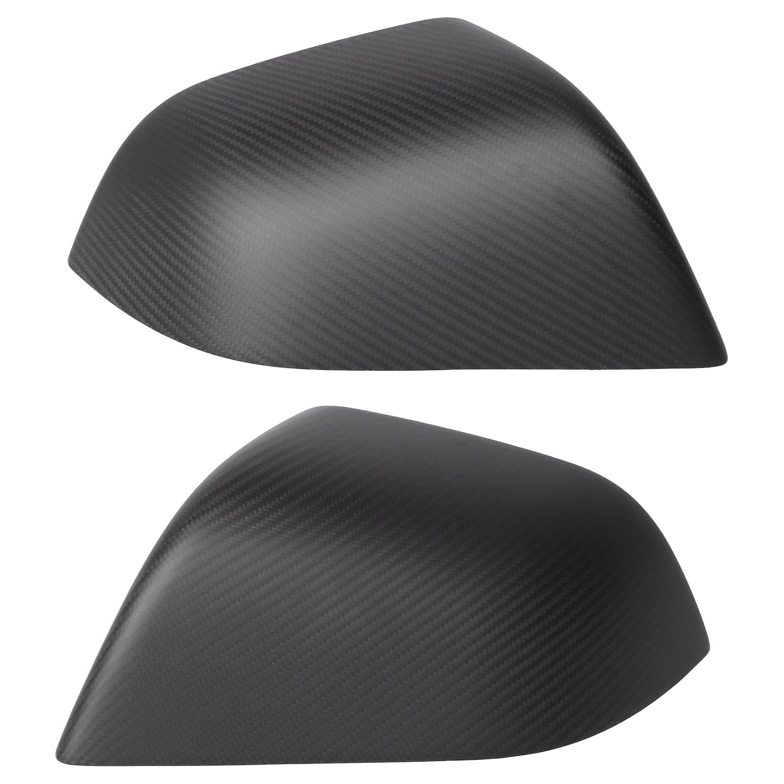 Durable 2-Piece Wing Mirror Covers for Tesla Model 3 (2018-2021) - UV-Protected Side Mirror Caps Replacement - Perfect for Car Protection & Style Enhancement