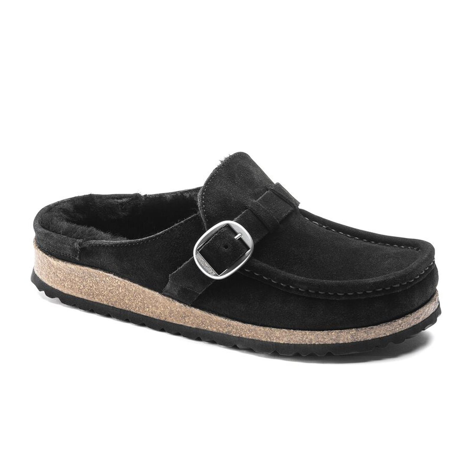 Black Suede/Black Shearling