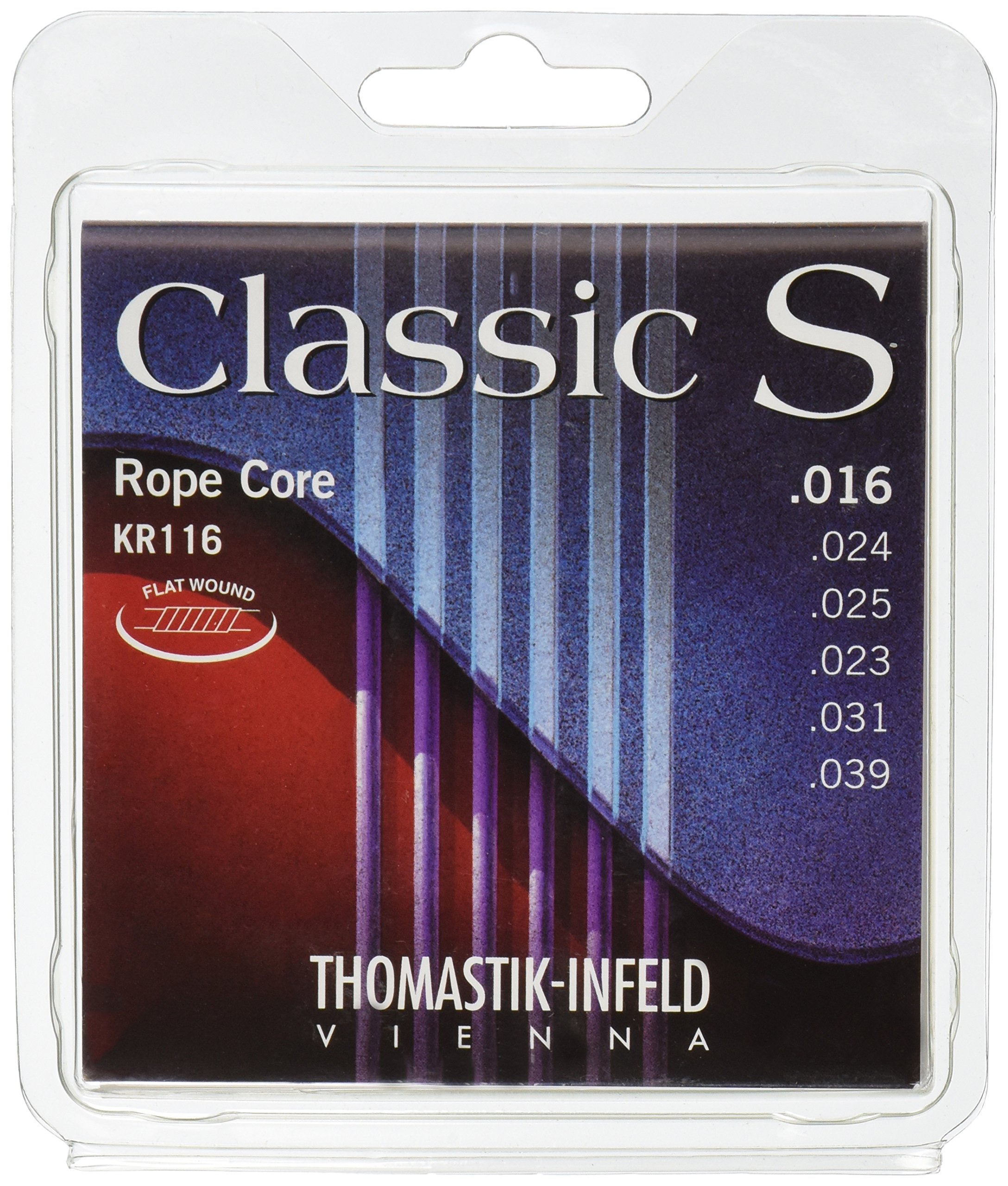 Thomastik-Infeld KR116 Classical Guitar Strings - Premium S Series Rope Core Set with Nylon Tape Trebles (E, B, G, D, A, E) | Perfect for Classical & Flamenco Performances