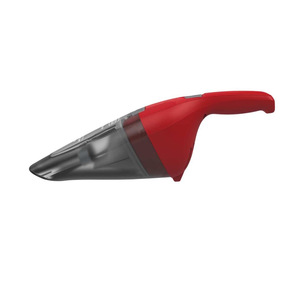 Black & Decker 3.6V Cordless Handheld Vacuum Cleaner with 1.5AH Battery - Lightweight Portable Red Vacuum for Car, Home, and Office Cleaning