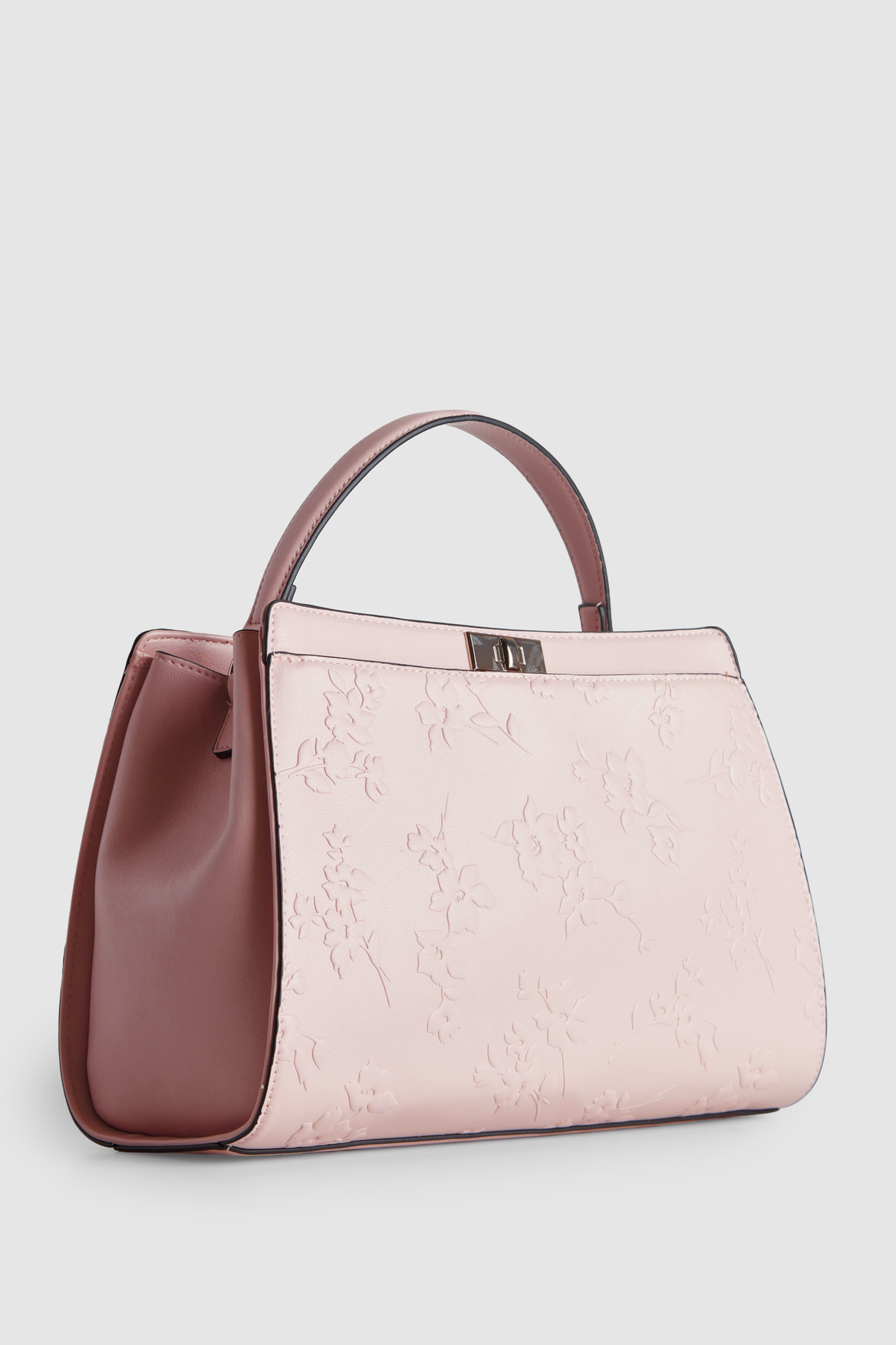 Stylish Posy Embossed Canvas Tote Bag for Women - Fashionable Large Shoulder Bag for Work, Travel & Shopping - Durable Eco-Friendly Reusable Grocery Bag