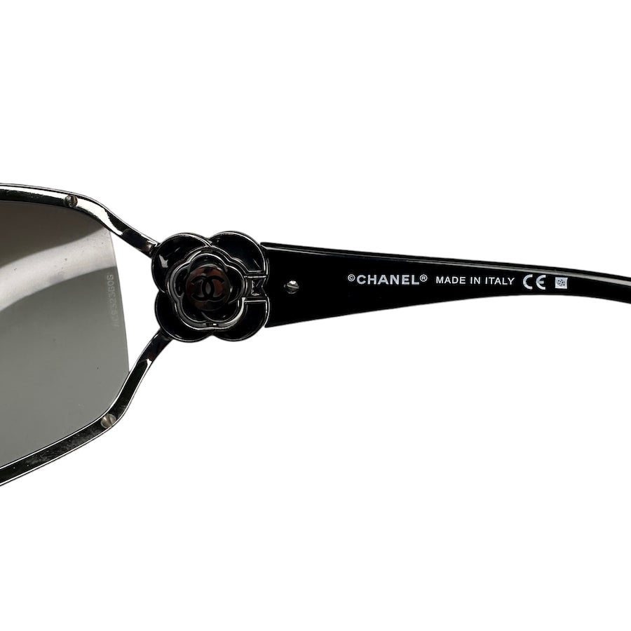 CHANEL 4164 B Rhinestone Flower Sunglasses - Luxury Designer Women's Shades with Crystal Embellishments | Perfect for Beach, Vacation & Summer Fashion Accessories