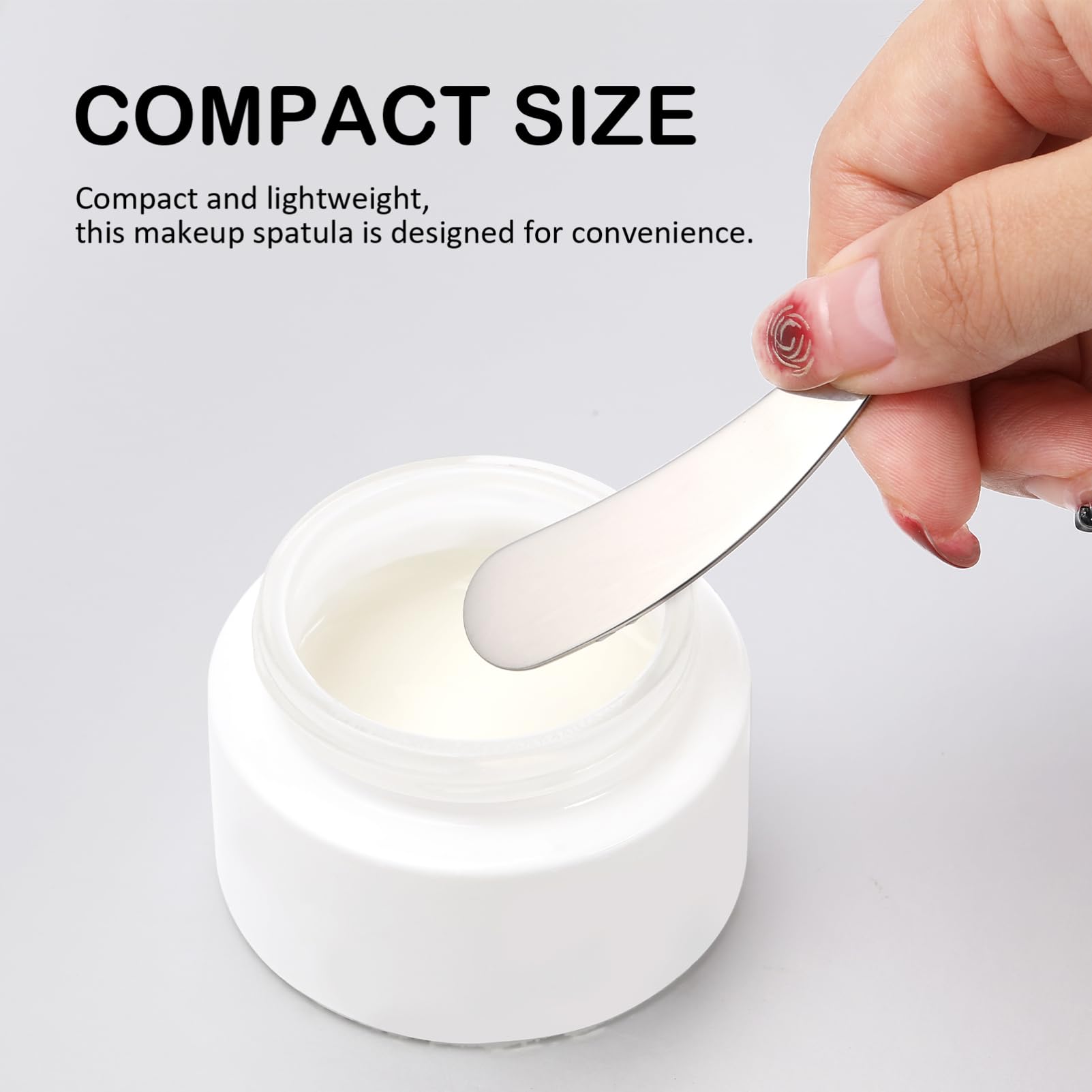 Beaupretty 2-Pack Reusable Facial Cream Spatula - Cosmetic Beauty Scoop for Skincare & Makeup Application - Esthetician Supplies for Jars, Bottles & Tubes