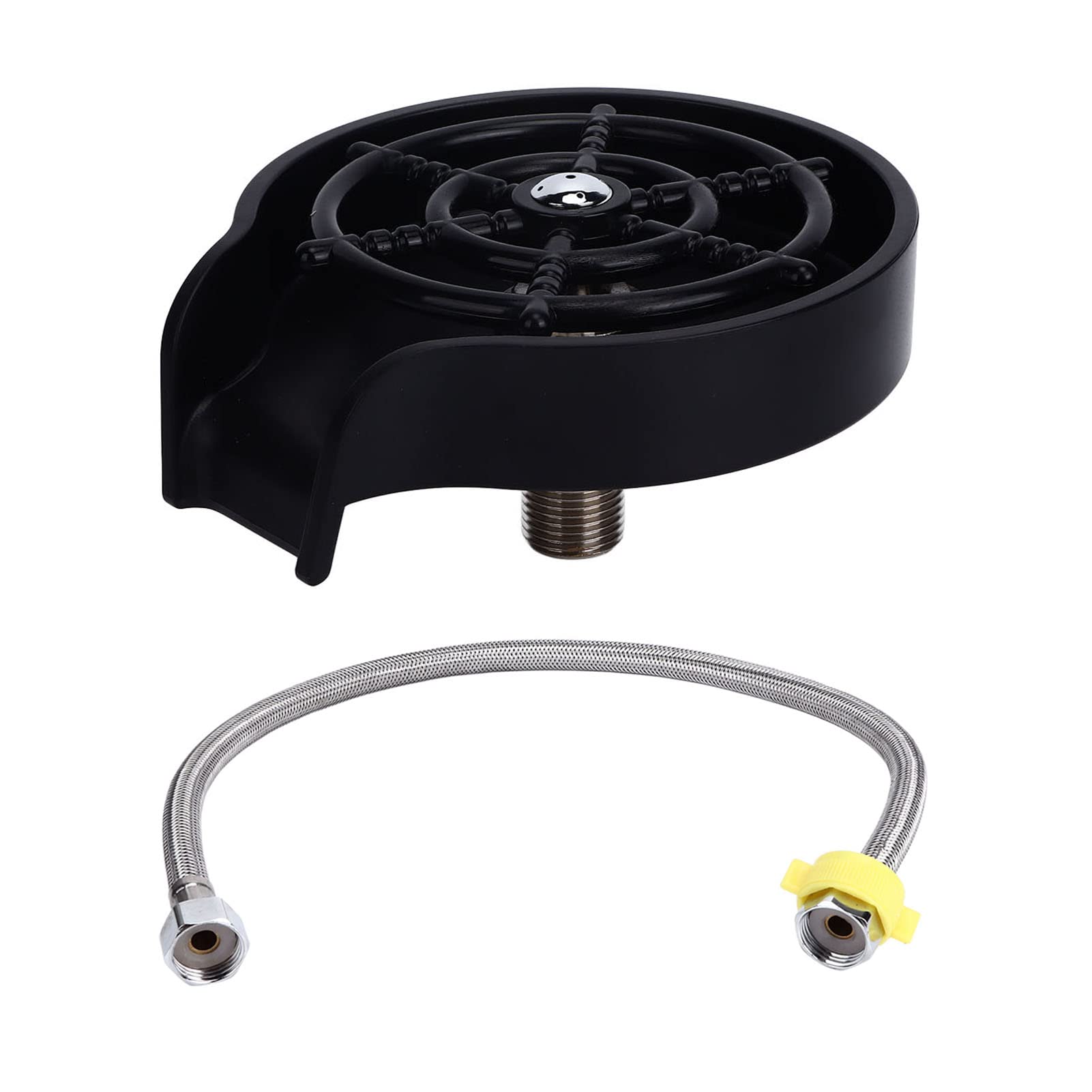 CHICIRIS Quick Cleaning Detachable Cup Washer with Hose - G1/2 Interface Press Glass Rinser for Kitchen, Hotel & Bar Sinks | Perfect for Fast Glass Washing in Restaurants, Clubs and Home Bars