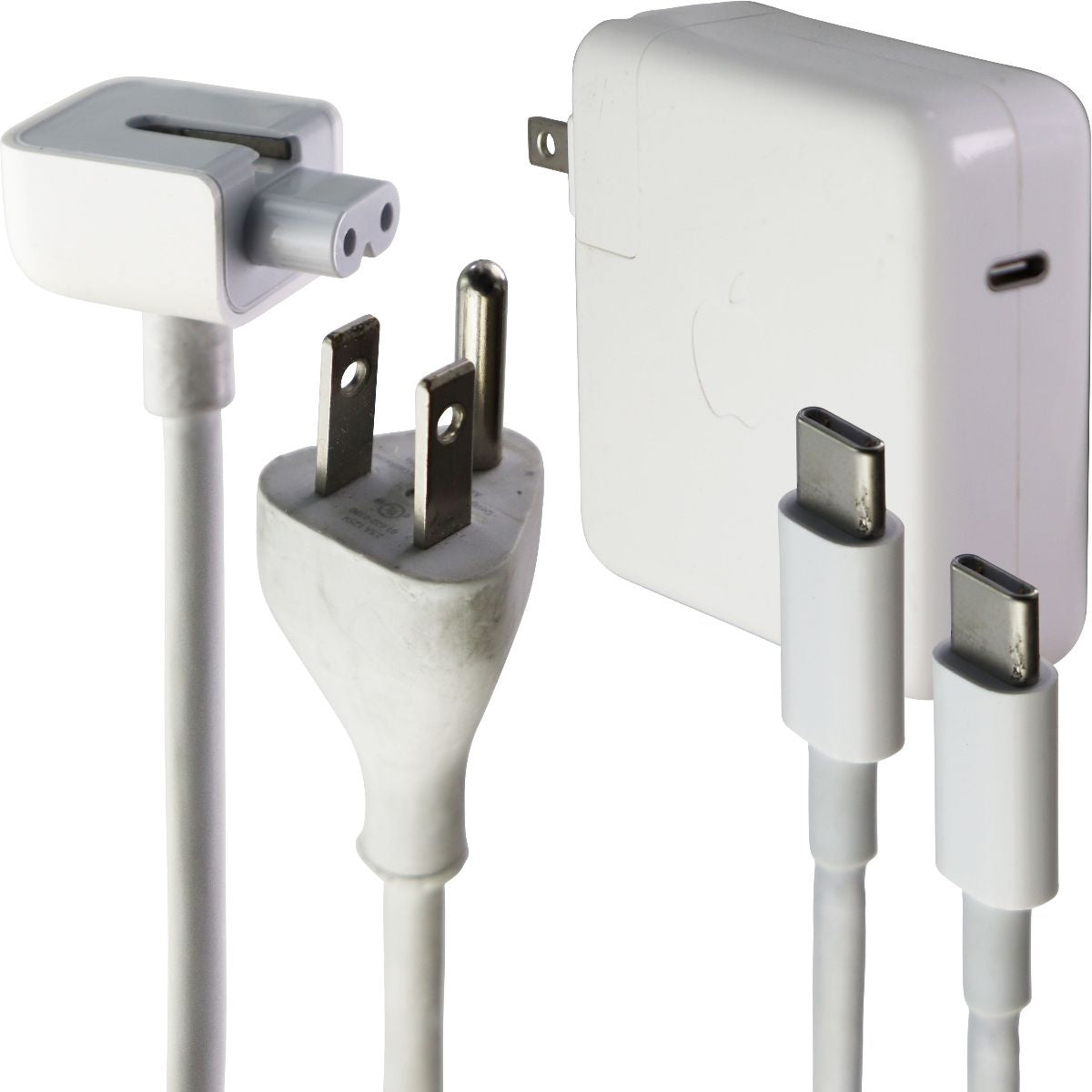 Apple 61W USB-C Power Adapter with 2m USB-C to USB-C Cable - Fast Charging for MacBook Pro/Air, iPad Pro - Perfect for Travel, Office & Home Use