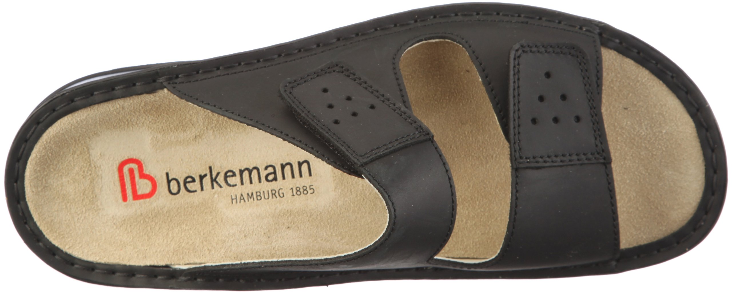 Berkemann Men's Comfortable Slip-On Mules - Soft Leather Indoor/Outdoor House Shoes for Relaxing at Home, Lounging & Errands
