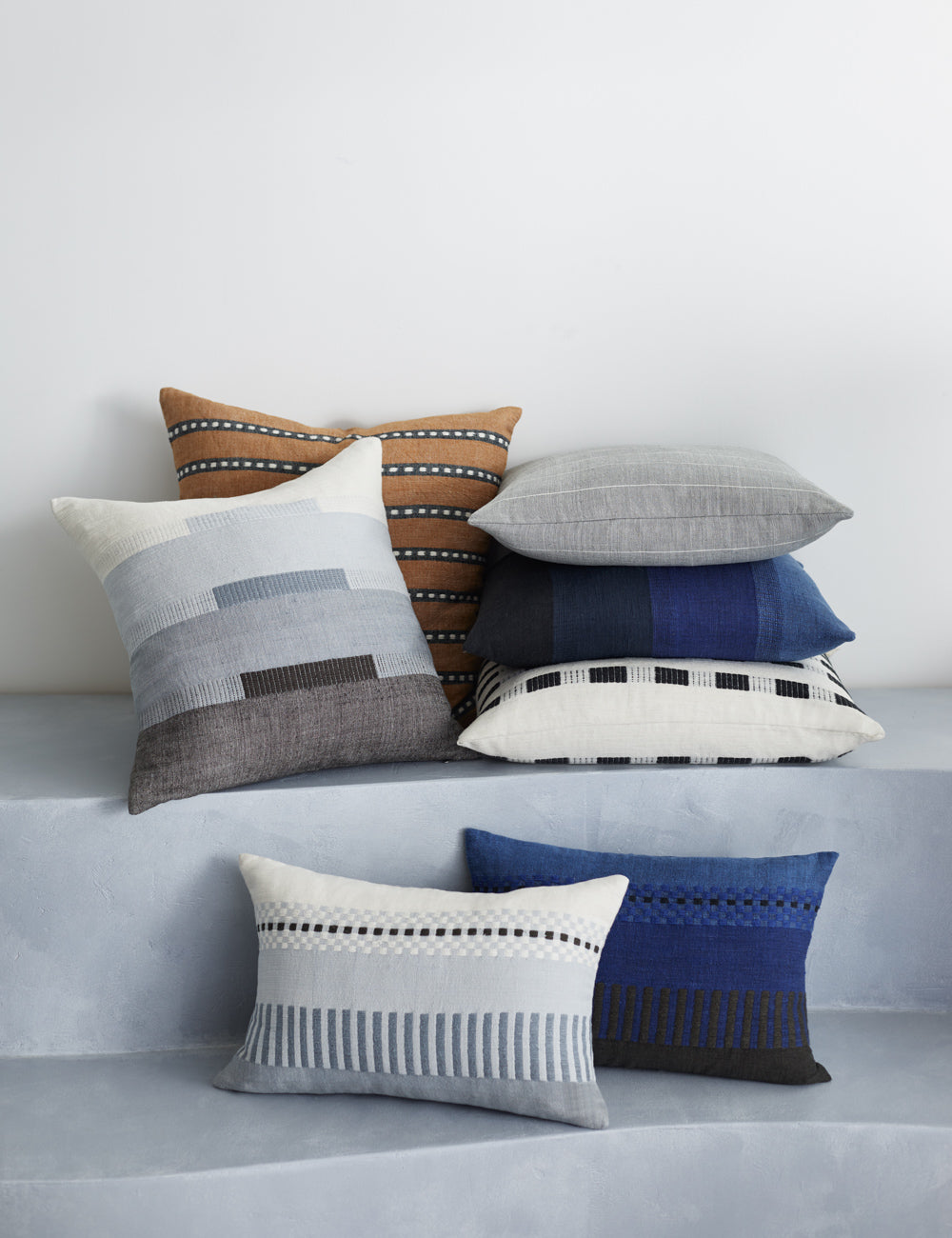 Bole Road Textiles Amaro Pillow - Handwoven Cotton Decorative Throw Pillow Cover for Sofa, Bed & Home Decor