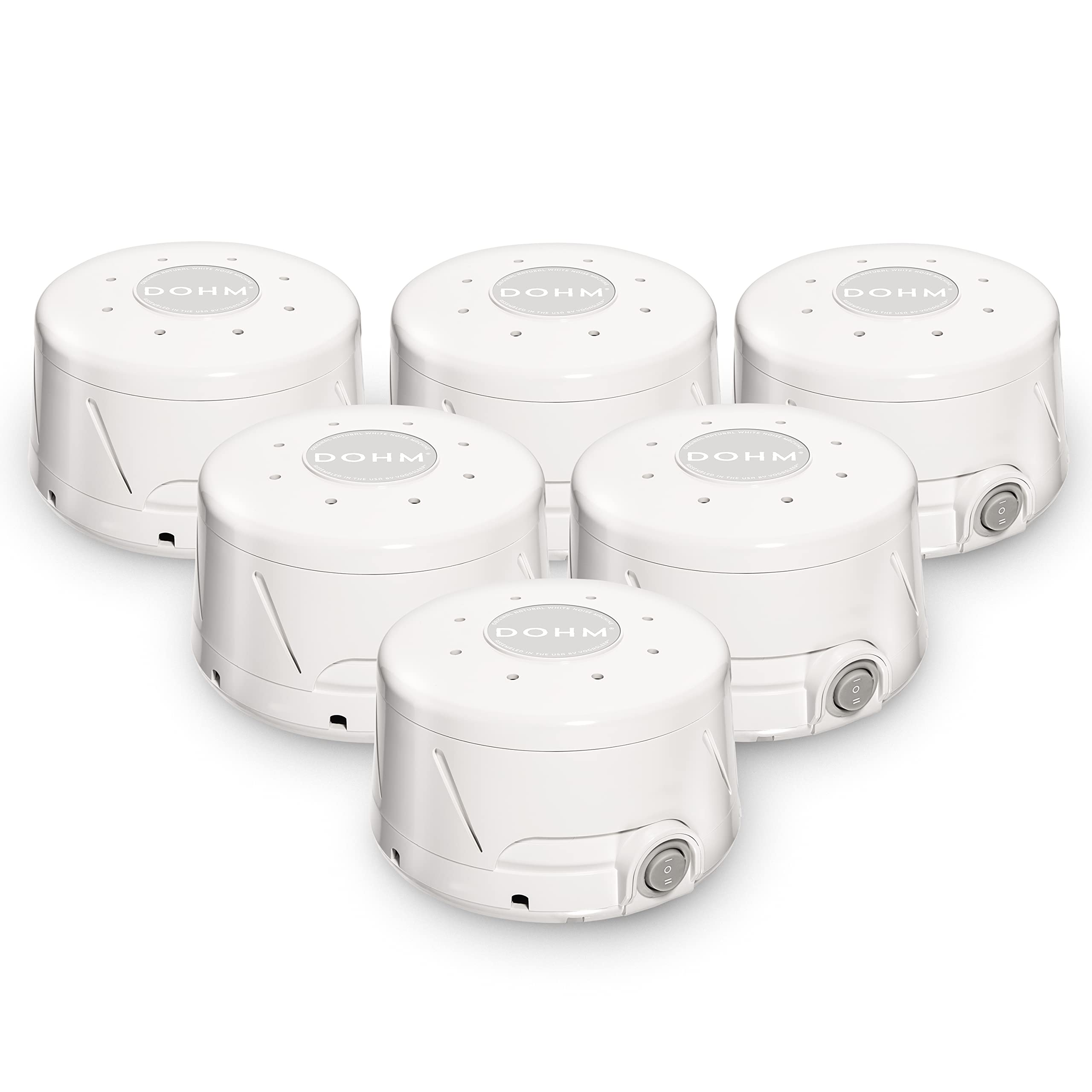 Yogasleep Dohm Classic (6 Pack) - Original White Noise Sound Machine with Soothing Natural Fan Sounds for Adults & Babies - Sleep Therapy, Office Privacy, Meditation & Noise Cancelling - Perfect for Nurseries, Bedrooms & Workspaces