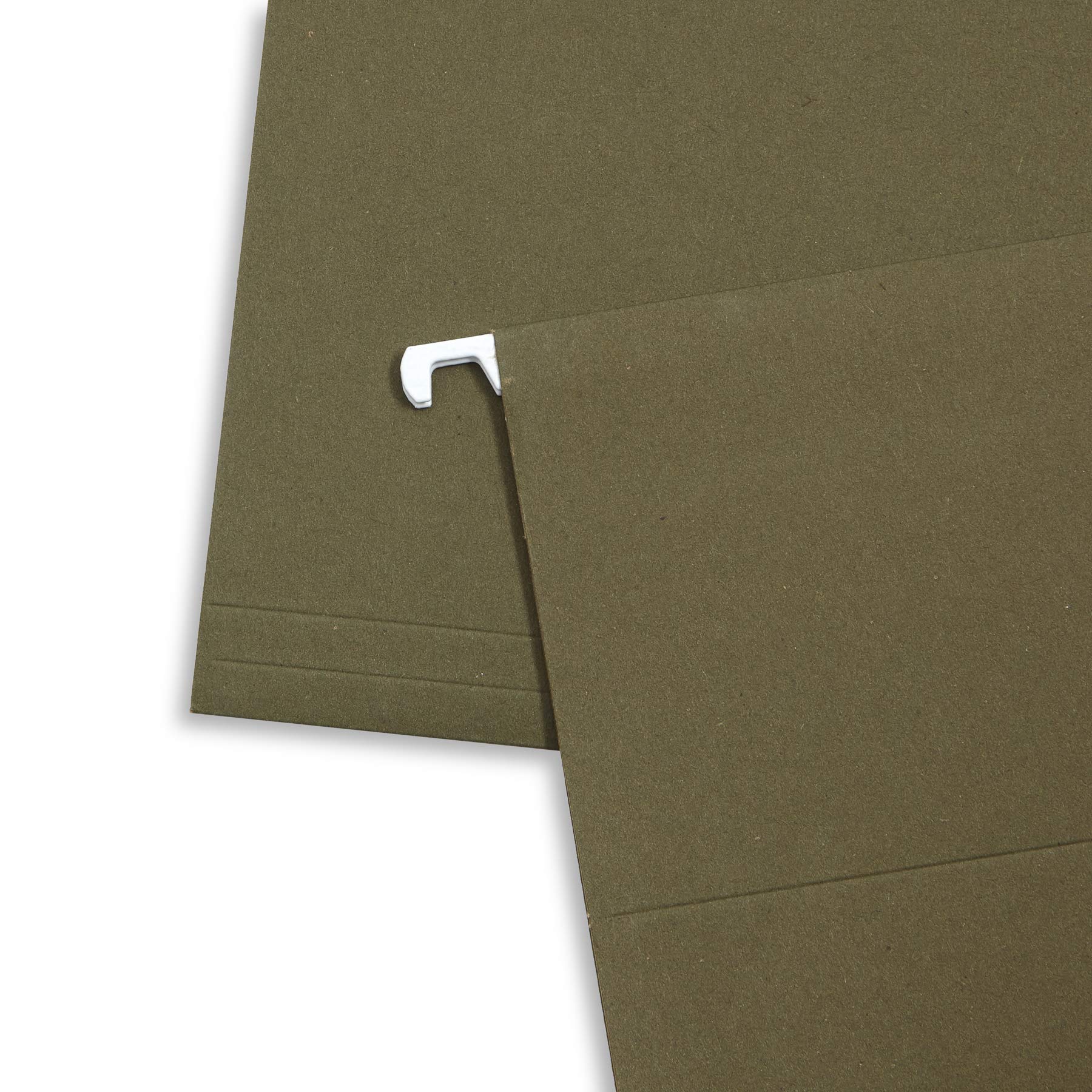 Blue Summit Supplies Hanging File Folders - 1/5 Cut Adjustable Tabs, Legal Size (8.5 x 14.5 Inches), 5 Tab Positions for Easy Organization - Perfect for Law Offices, Legal Documents & Home Filing - Standard Green (50-Pack)