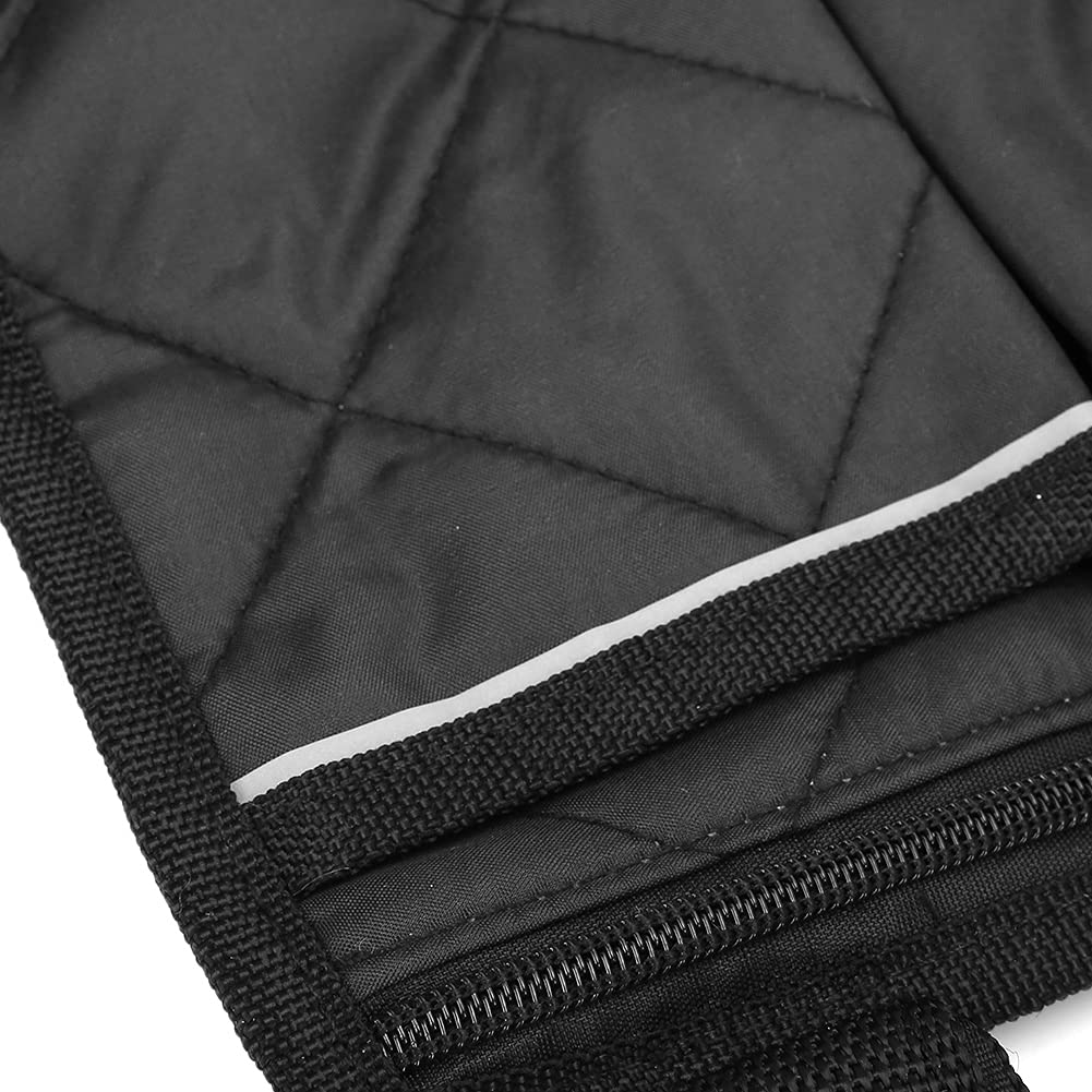 AUNMAS Large Capacity Wheelchair Side Bag with Multiple Pockets - Compact Wheelchair Storage Organizer for Armrest (Black) | Perfect for Daily Use, Travel, and Outdoor Activities